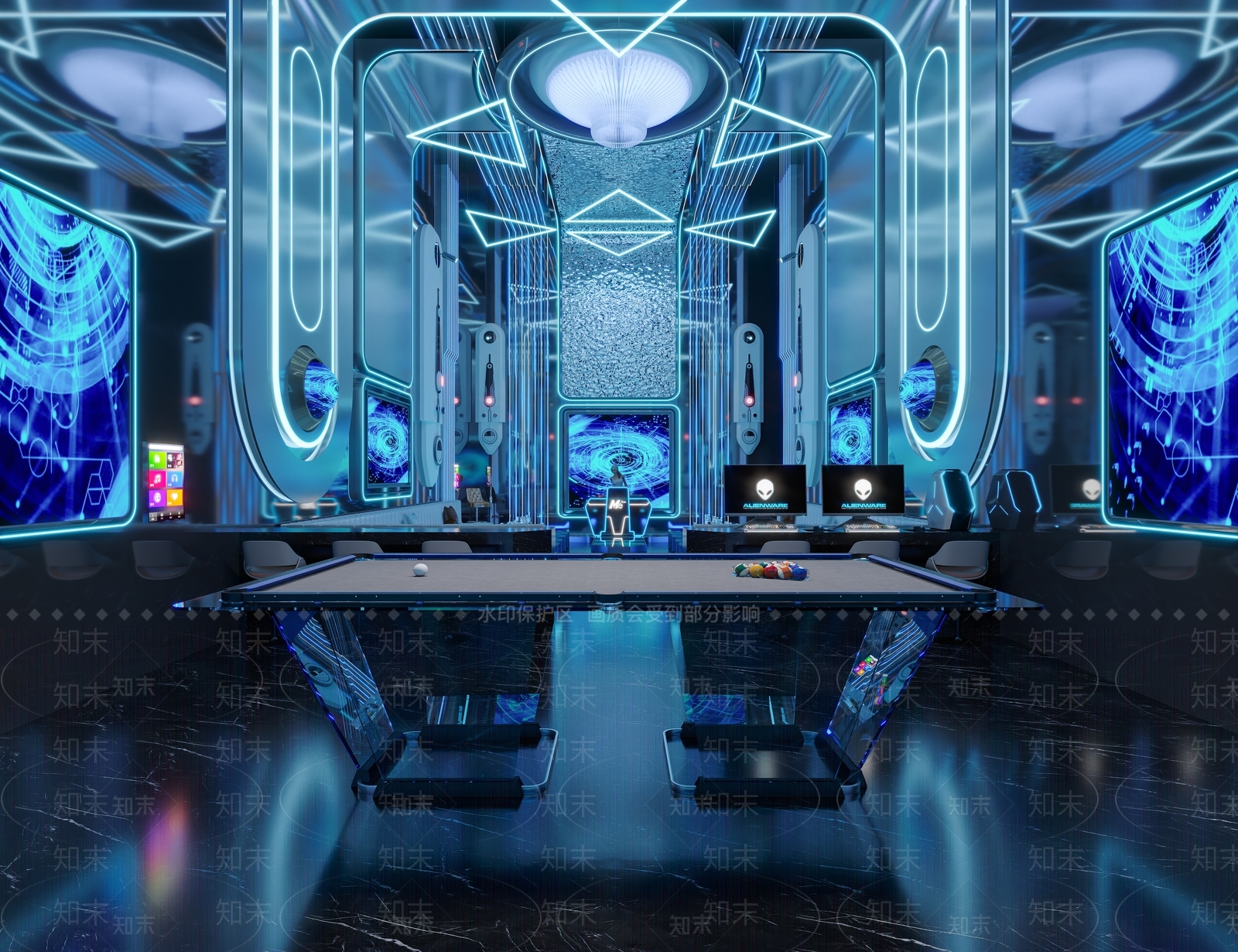 现代酒吧3D模型下载【ID:1214142878】