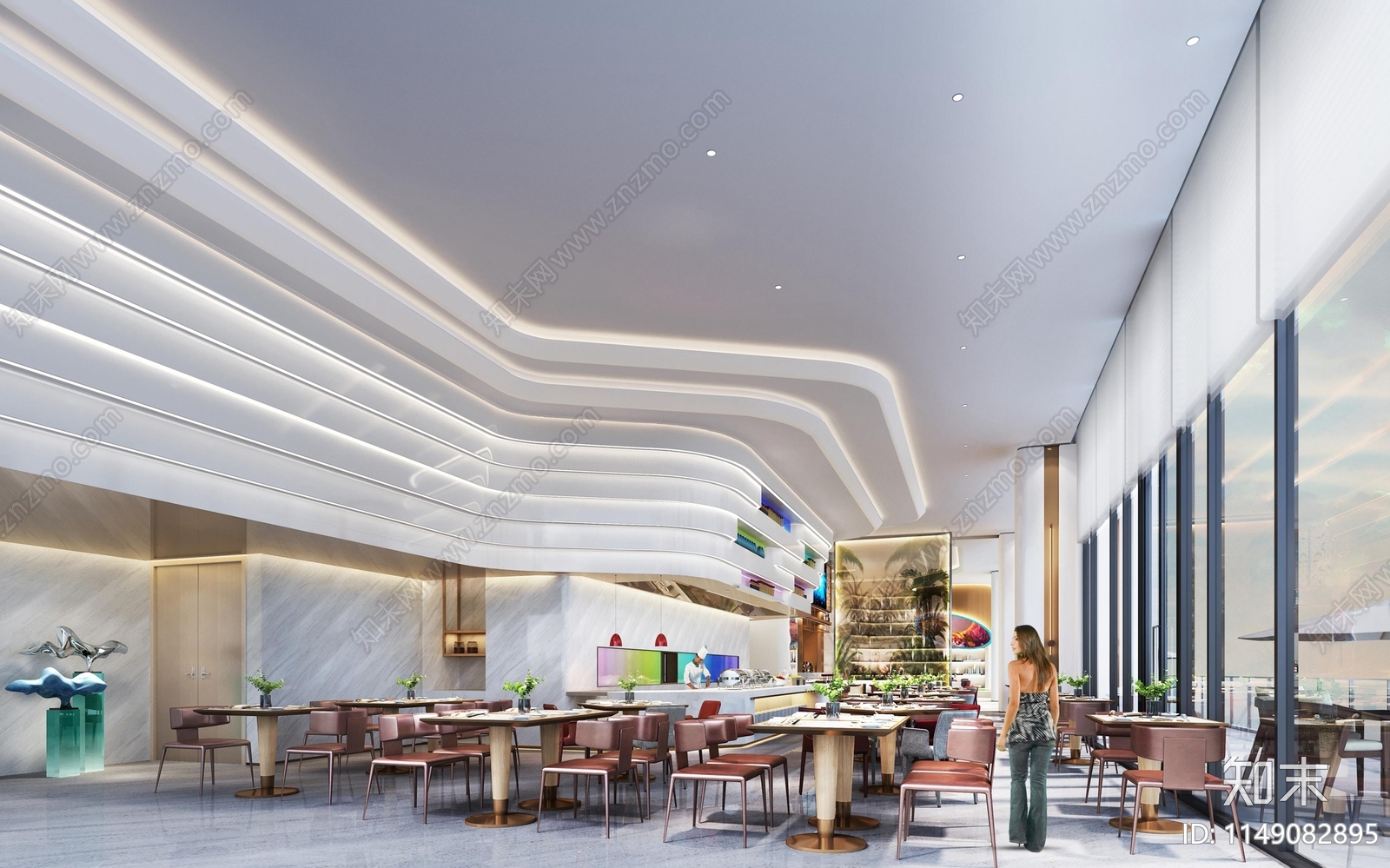 海口免税城睿景酒店cad施工图下载【ID:1149082895】