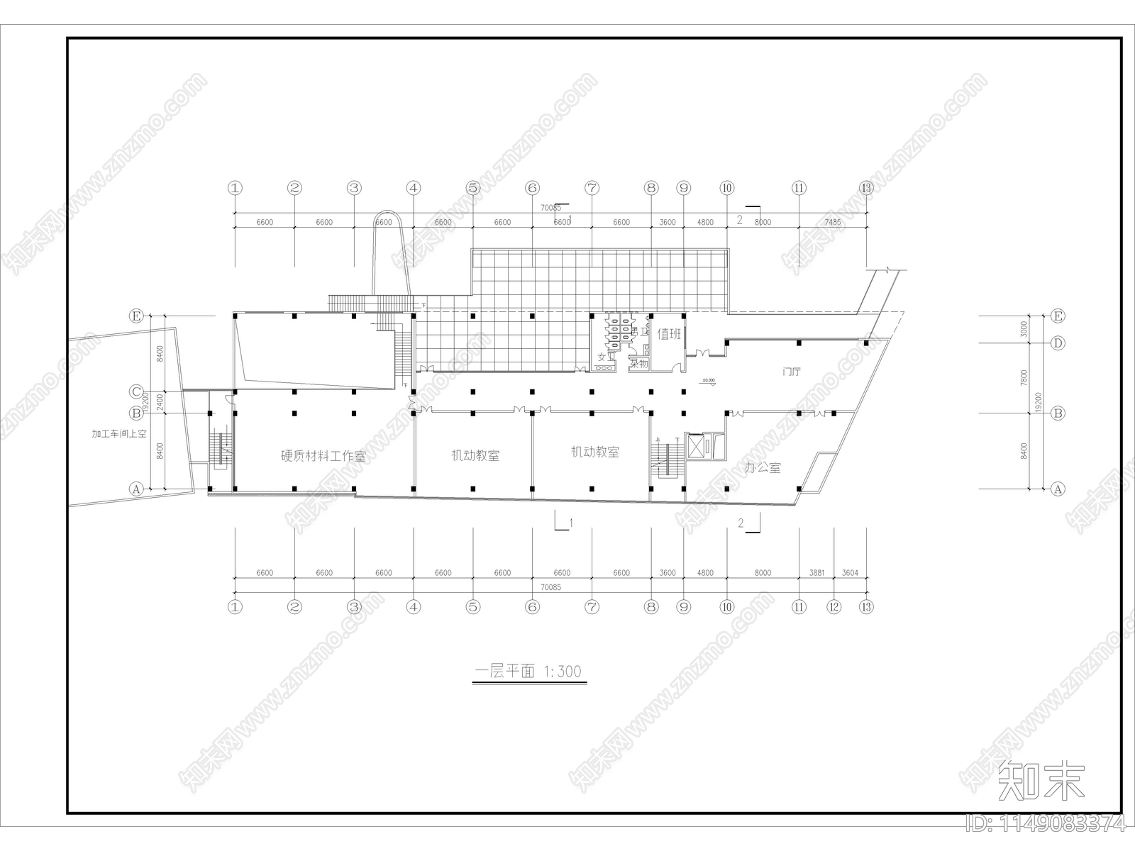 9套美术馆建筑施工图下载【ID:1149083374】