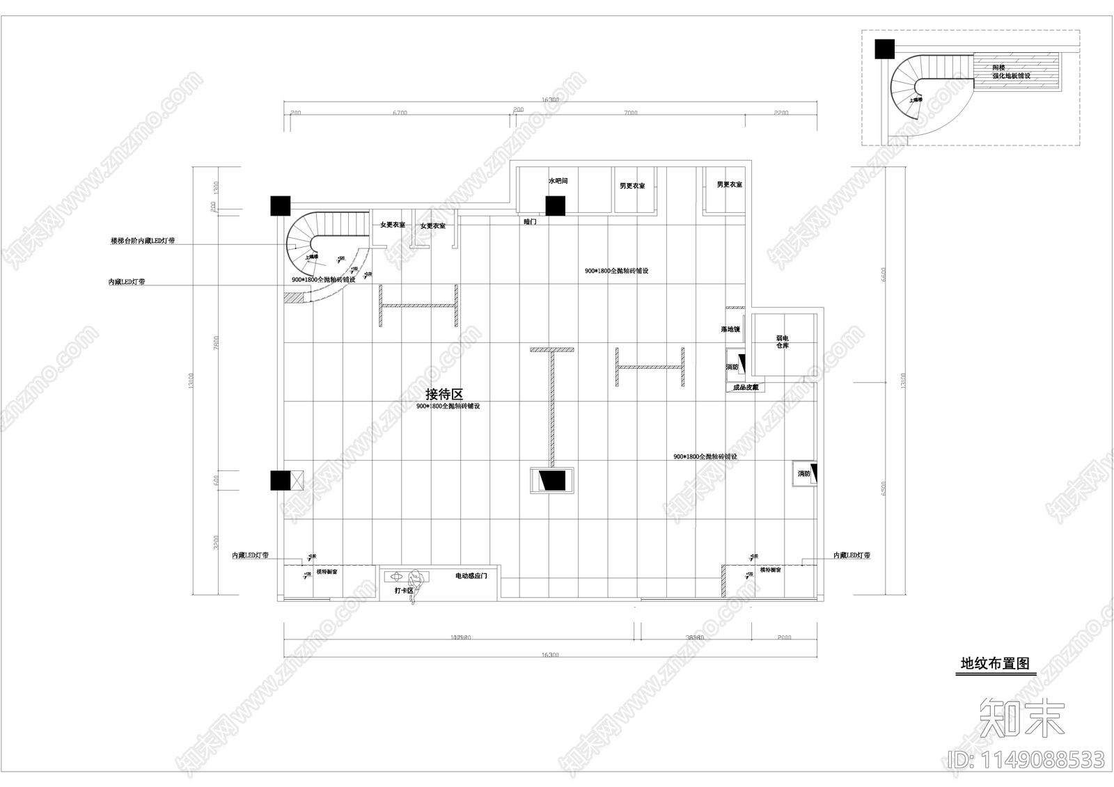 服装店室内cad施工图下载【ID:1149088533】