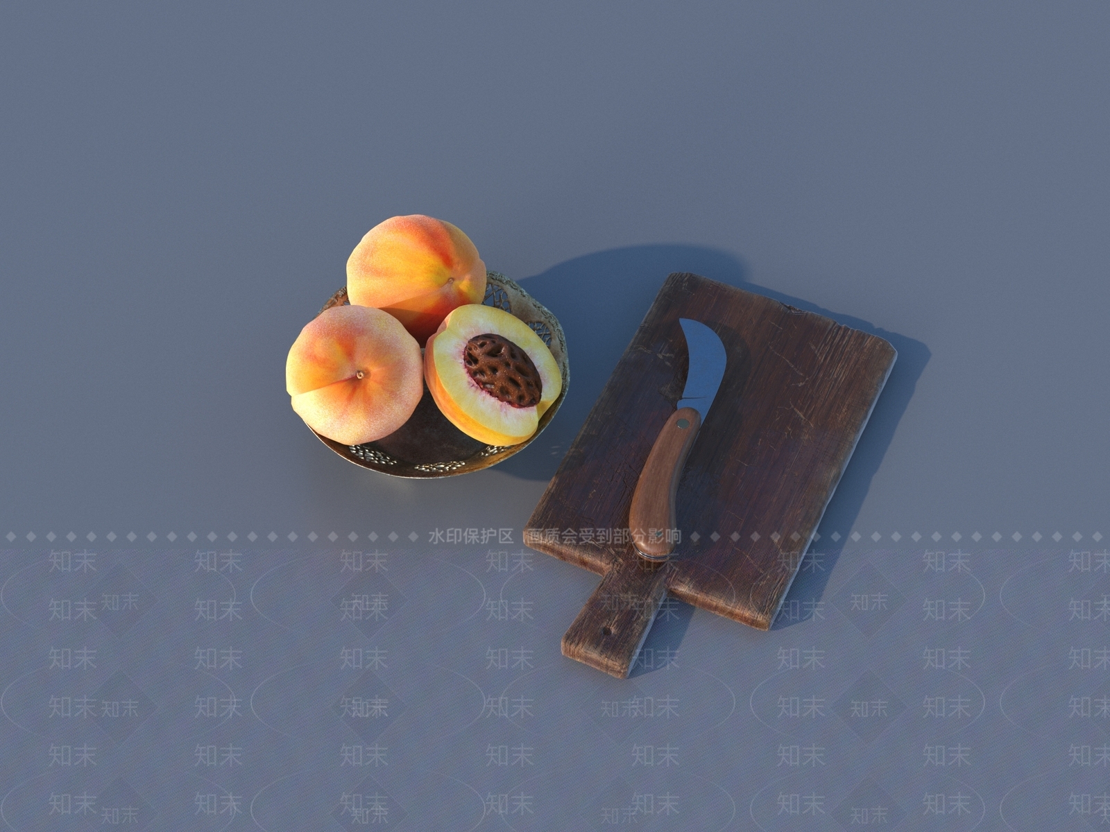 桃子3D模型下载【ID:1149094584】