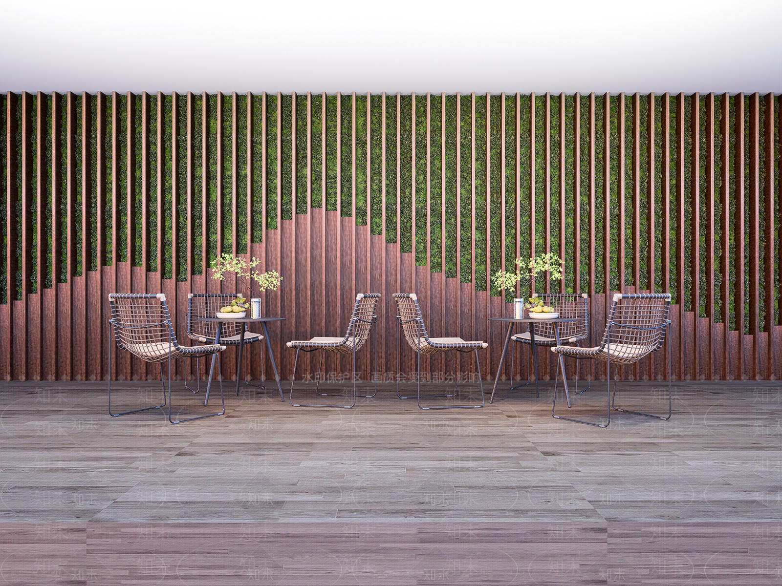 新中式植物背景墙SU模型下载【ID:1149099351】