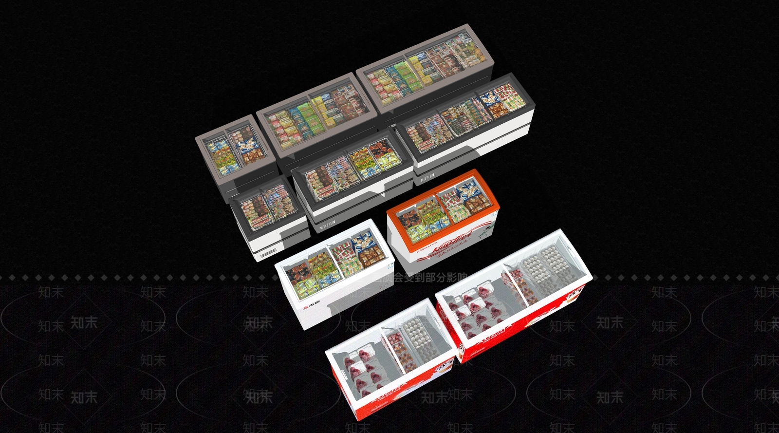 冰箱SU模型下载【ID:1149103435】