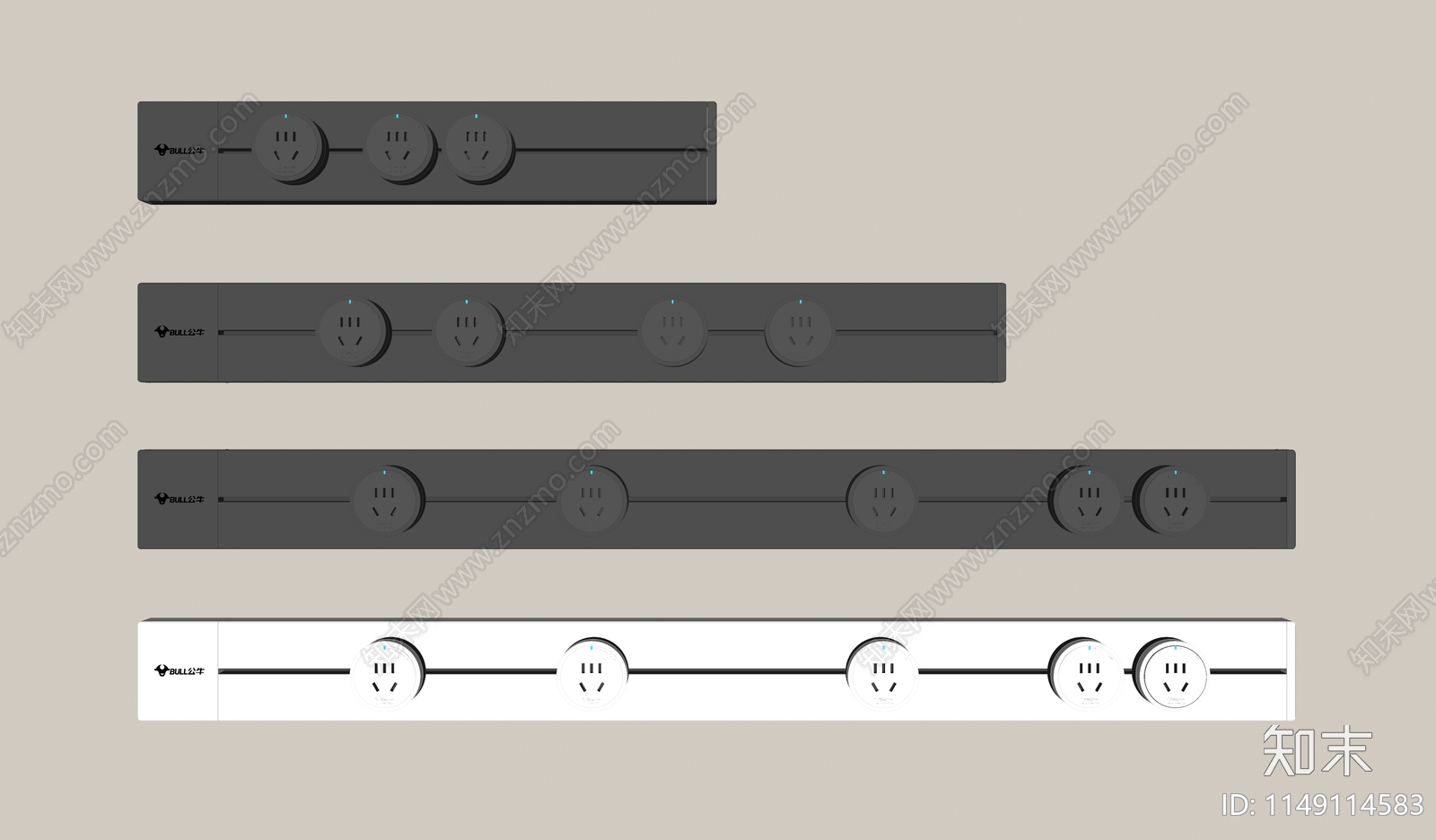 现代轨道插座SU模型下载【ID:1149114583】