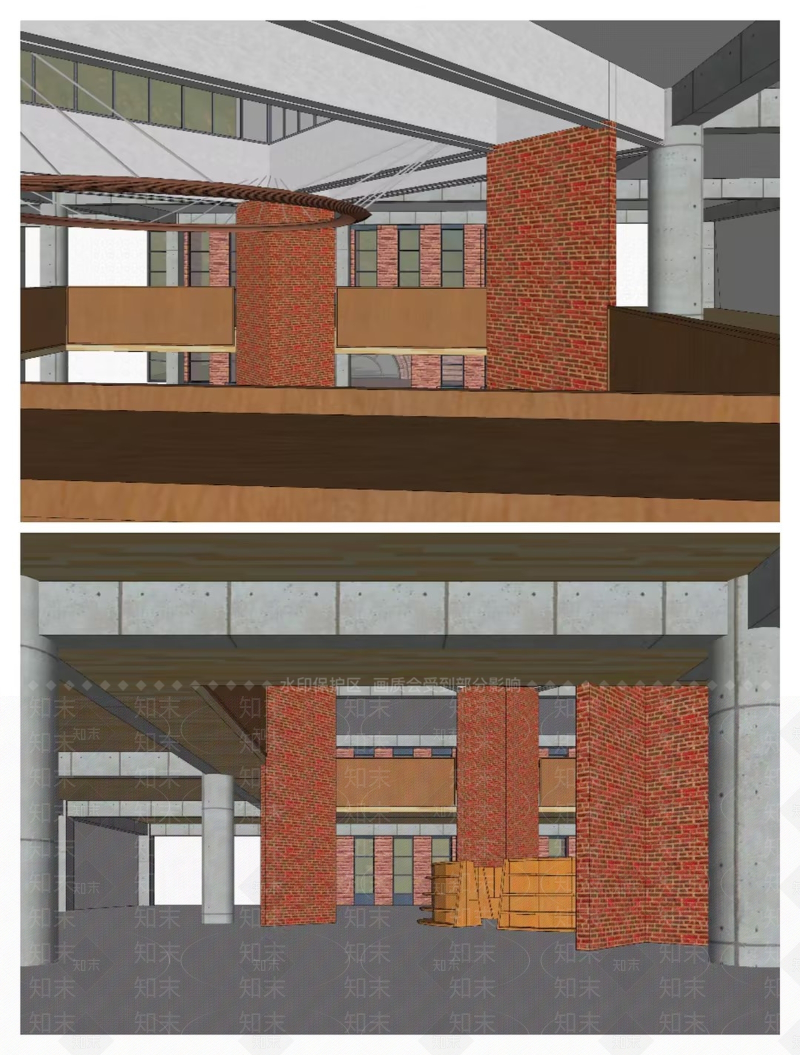德巴现代图书馆SU模型下载【ID:1149114748】