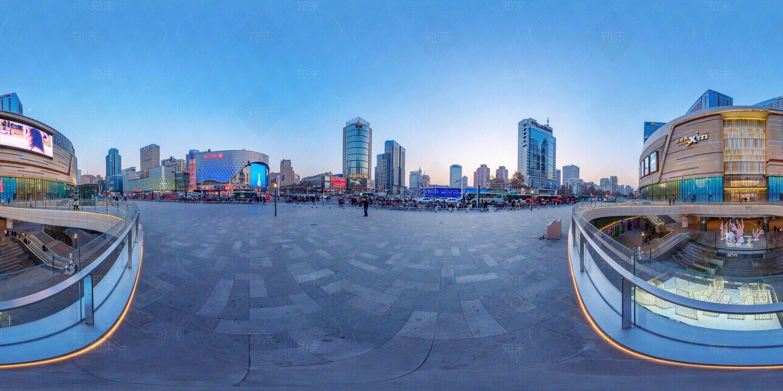 hdr城市商业中心广场贴图下载【id:1149120810】