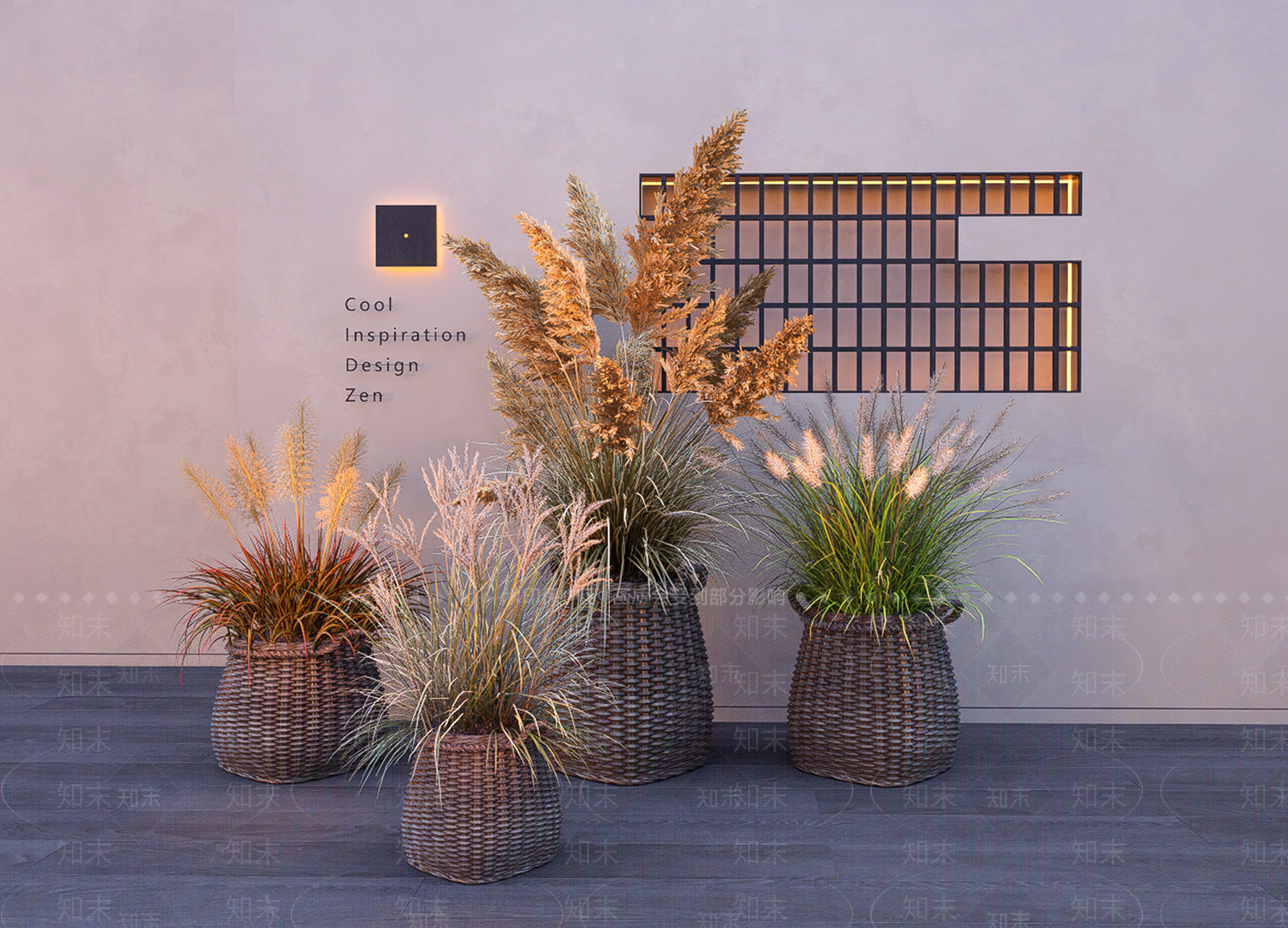 芦苇植物盆栽SU模型下载【ID:1149131953】