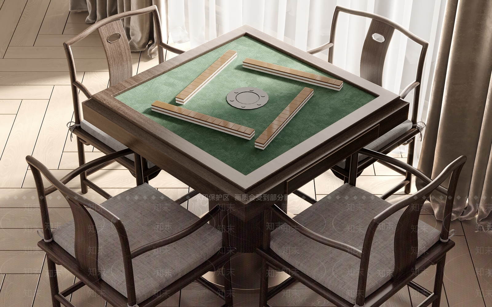 棋牌桌SU模型下载【ID:1149135511】
