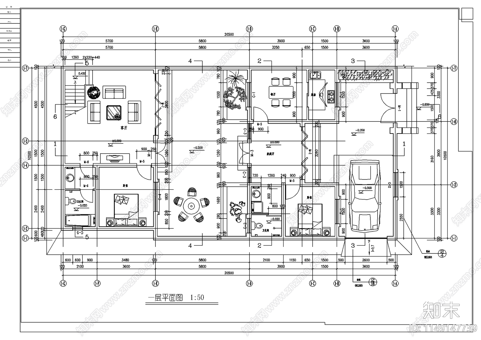 龙湖别院落cad施工图下载【ID:1149147739】