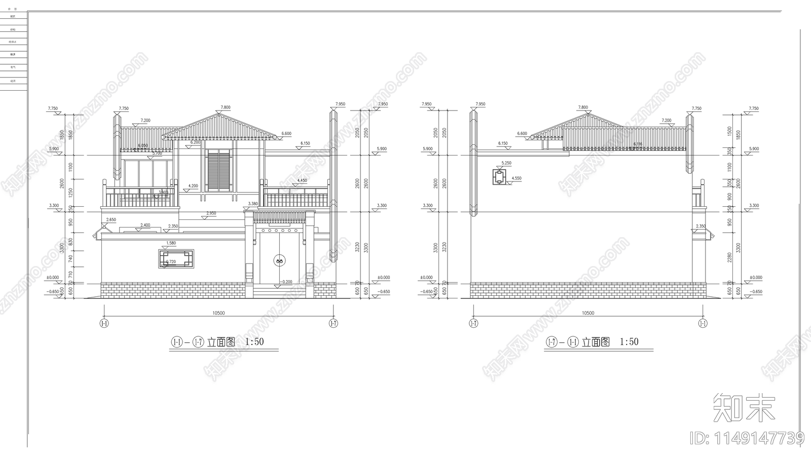 龙湖别院落cad施工图下载【ID:1149147739】