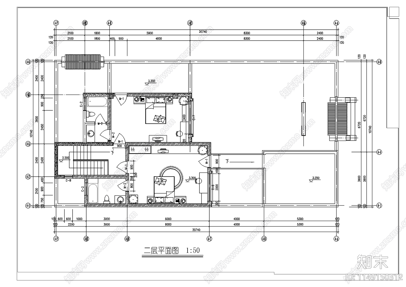 北方四合院cad施工图下载【ID:1149150312】