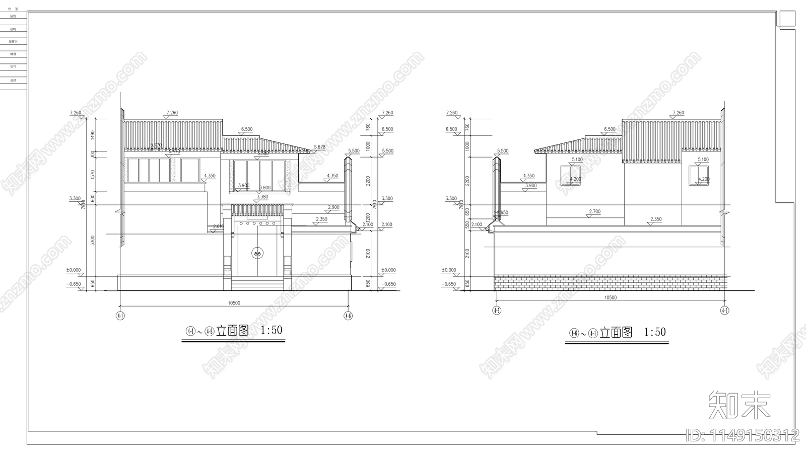 北方四合院cad施工图下载【ID:1149150312】