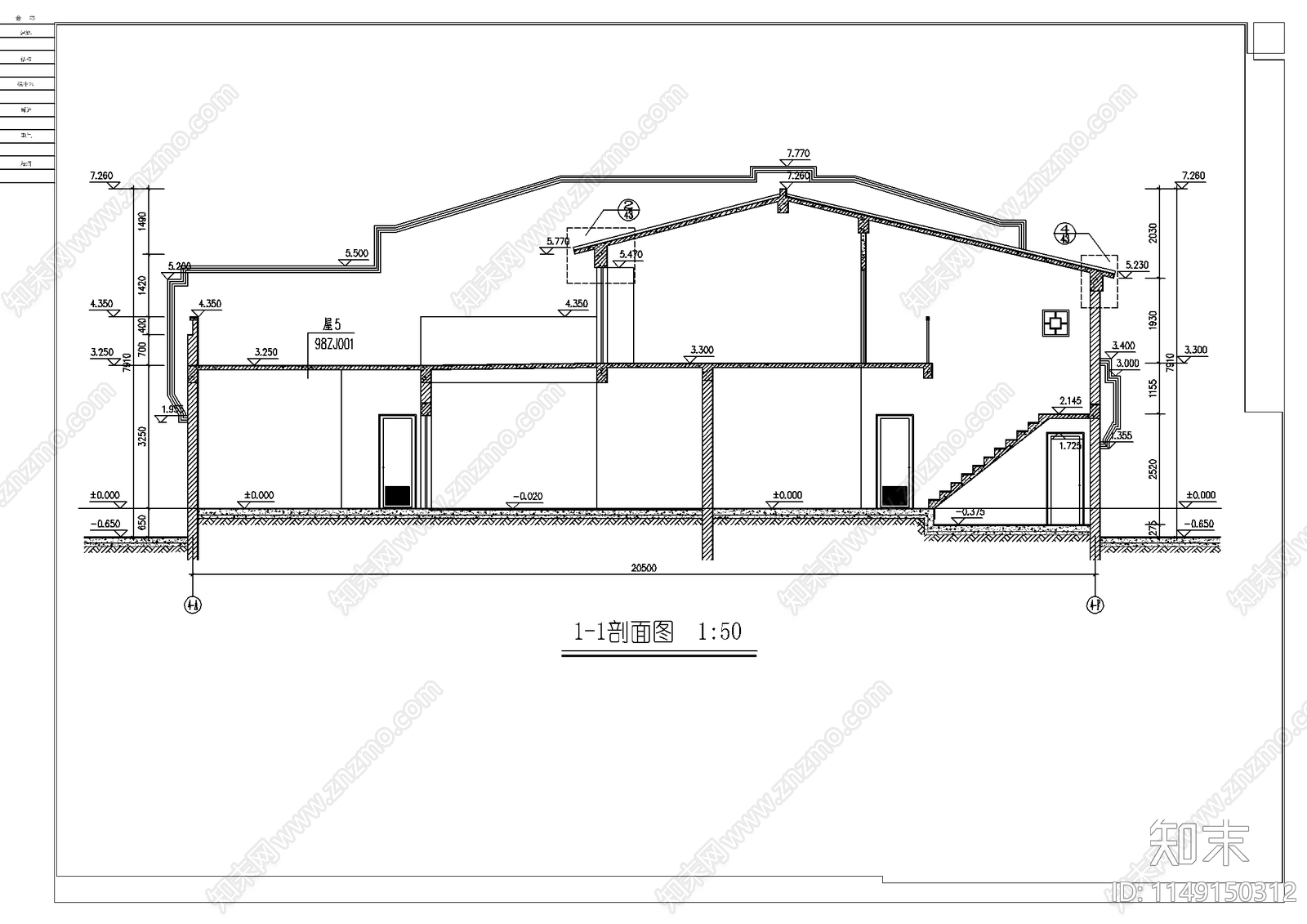 北方四合院cad施工图下载【ID:1149150312】