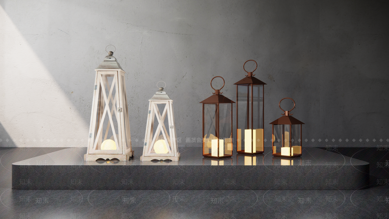 现代景观灯具SU模型下载【ID:1149151326】