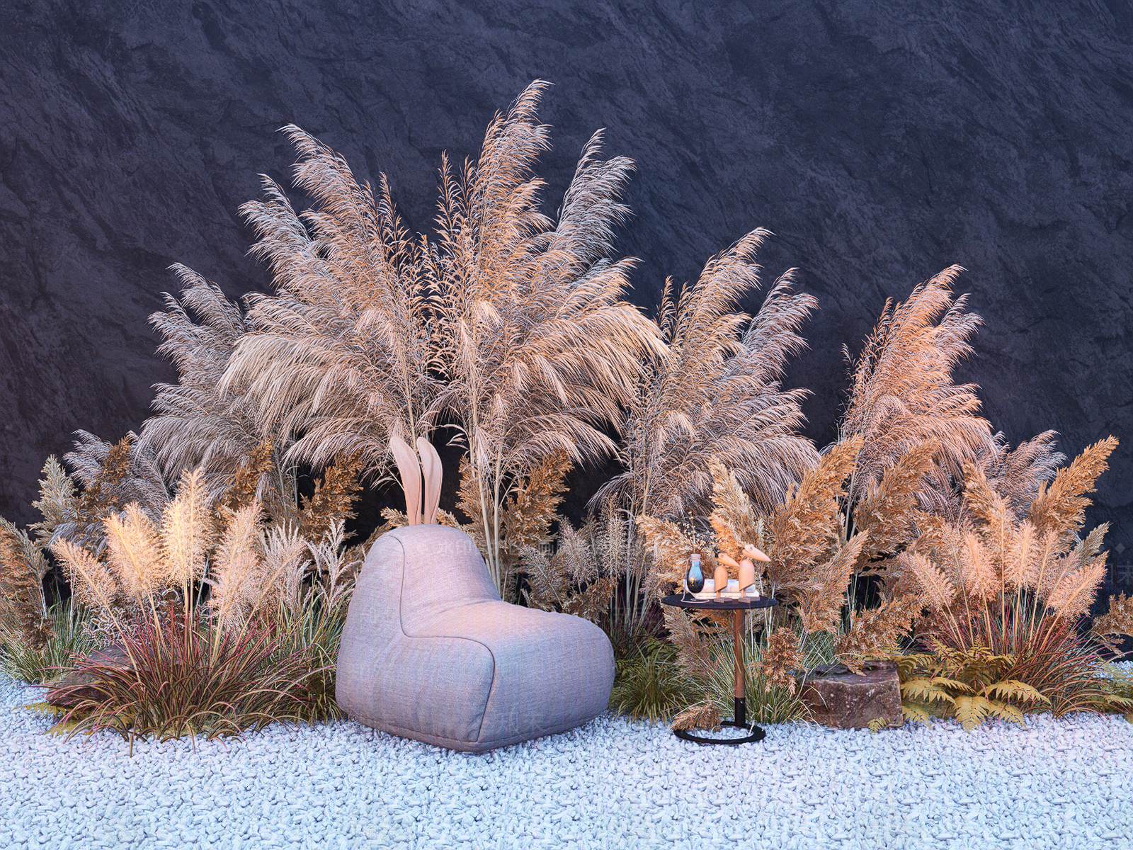 芦苇植物组合SU模型下载【ID:1149162164】