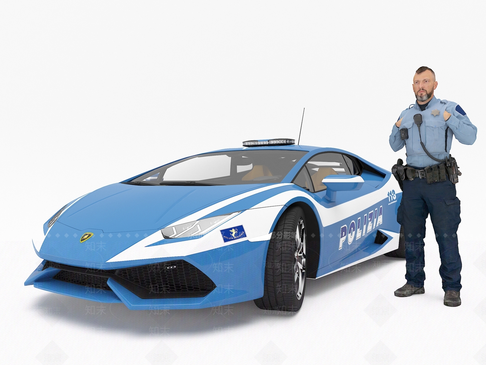 交警协警SU模型下载【ID:1149166216】