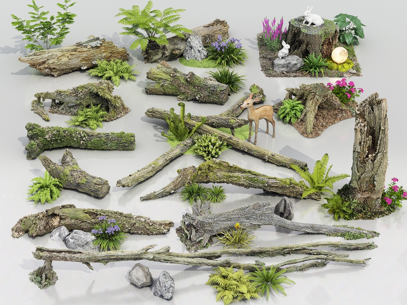 枯木头3D模型下载【ID:1149180007】