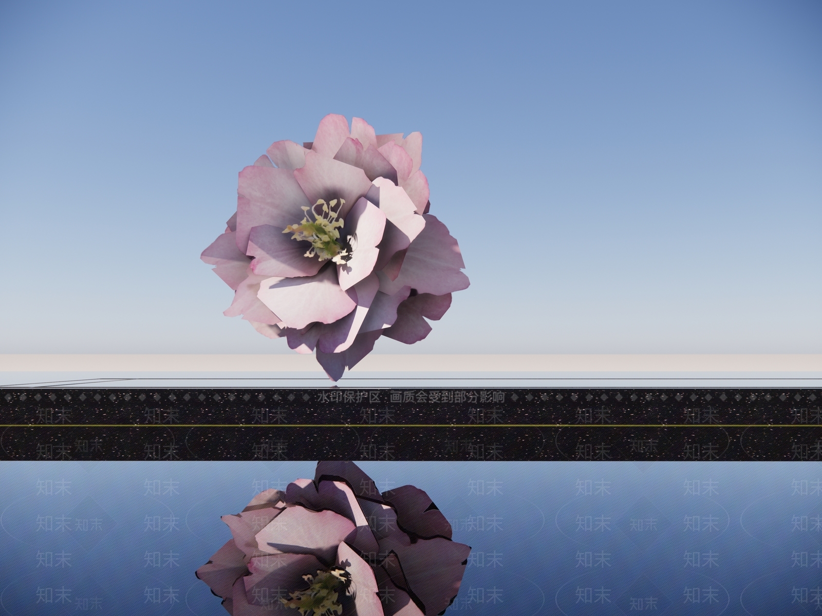 现代花朵水景雕塑小品SU模型下载【ID:1149183096】