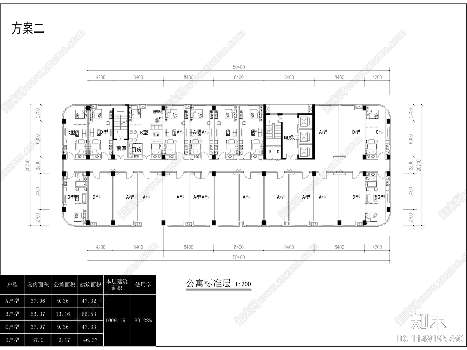 现代商业办公酒店综合体建筑cad施工图下载【ID:1149195750】