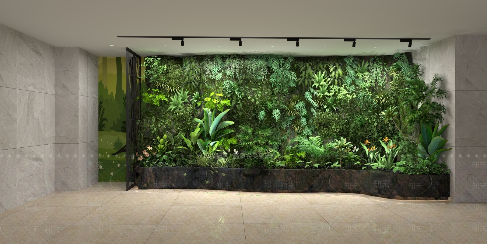 景观绿植墙3D模型下载【ID:1149810722】