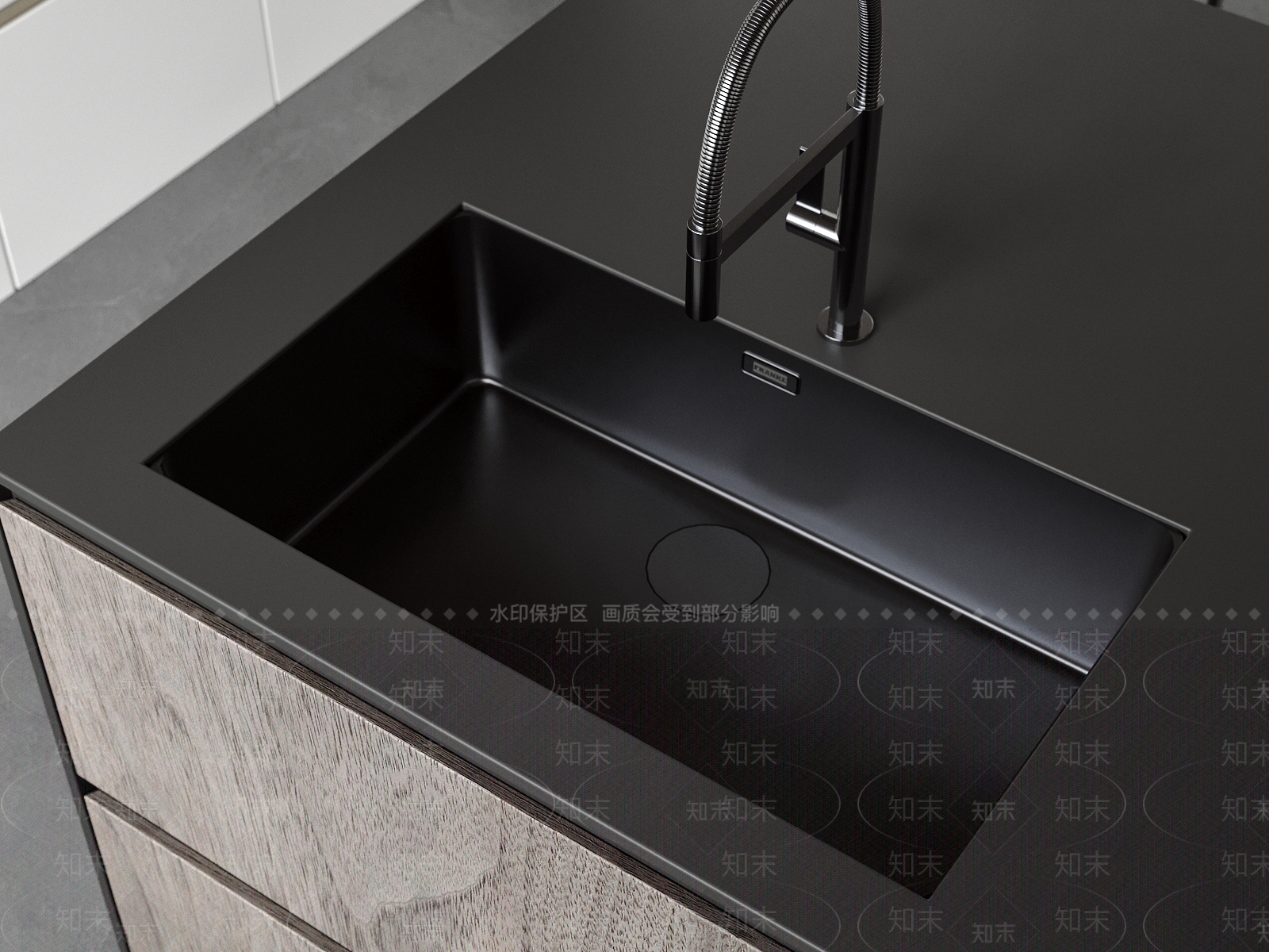 现代水槽SU模型下载【ID:1149217086】