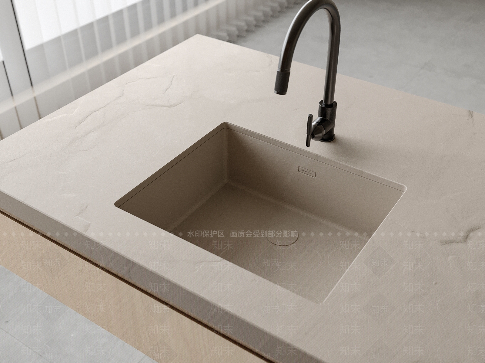 现代水槽SU模型下载【ID:1149221422】