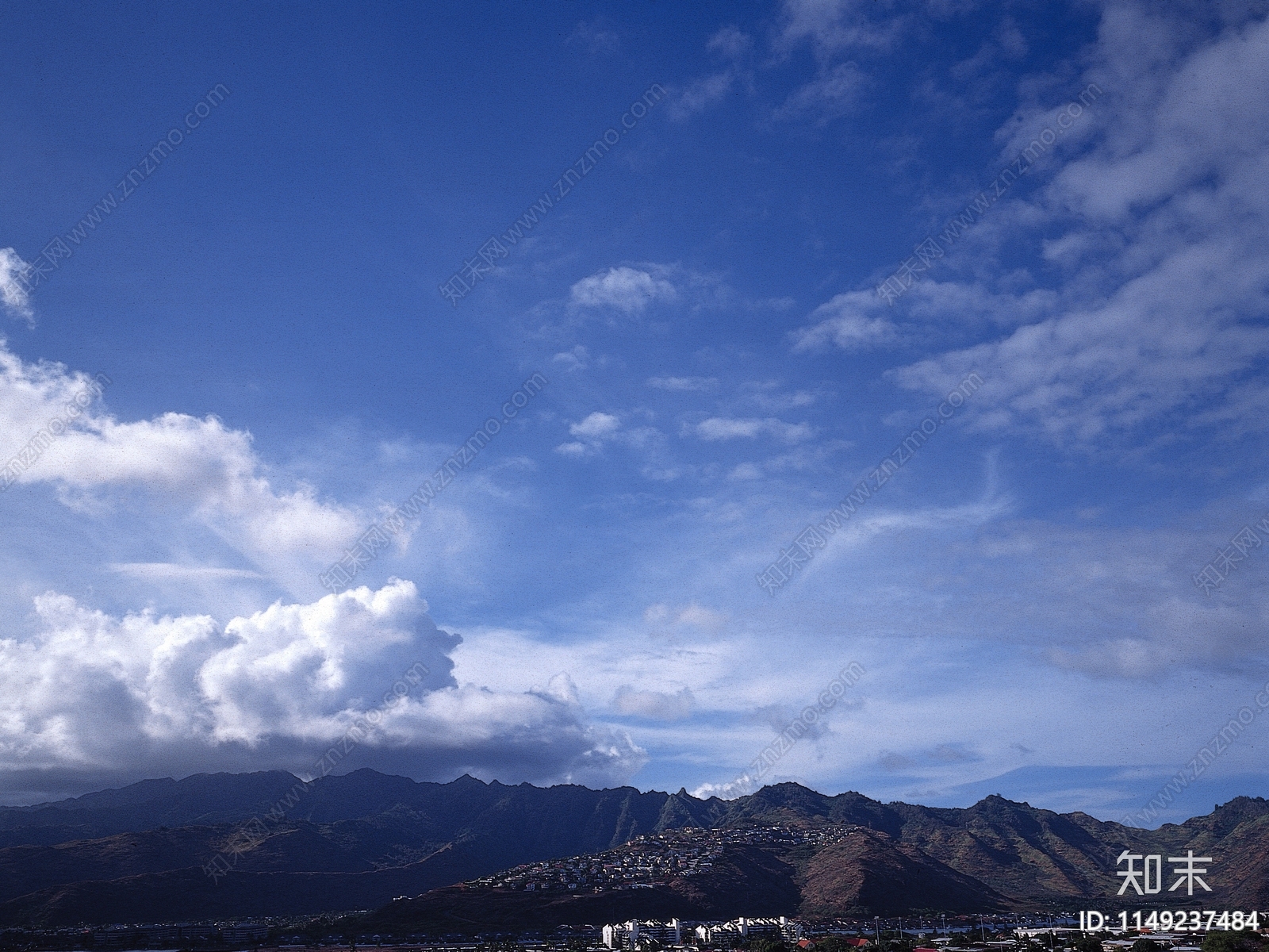 蓝天白云日景天空自然风景景观贴图下载【ID:1149237484】