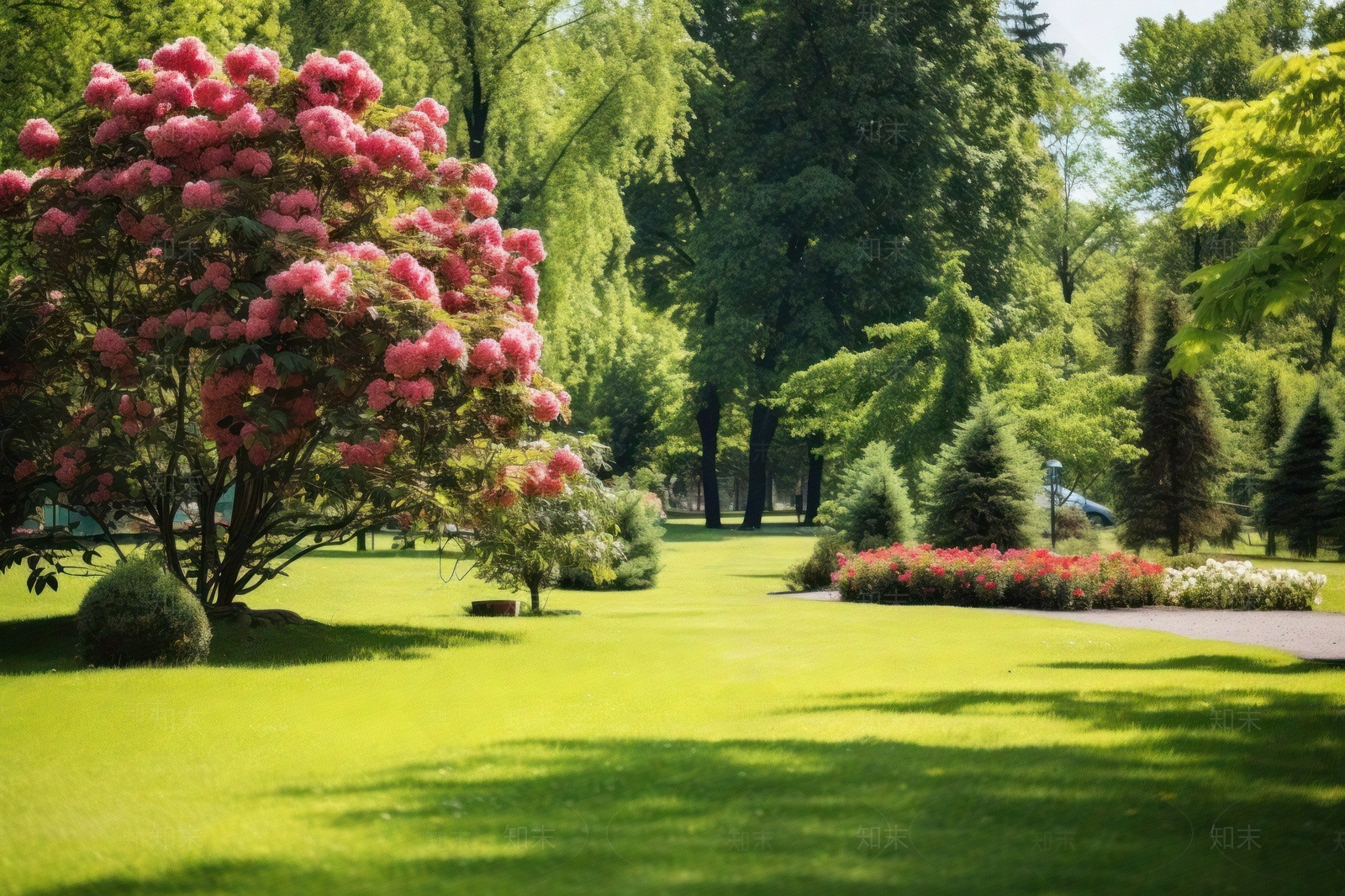 户外公园草坪外景贴图下载【ID:1149248090】