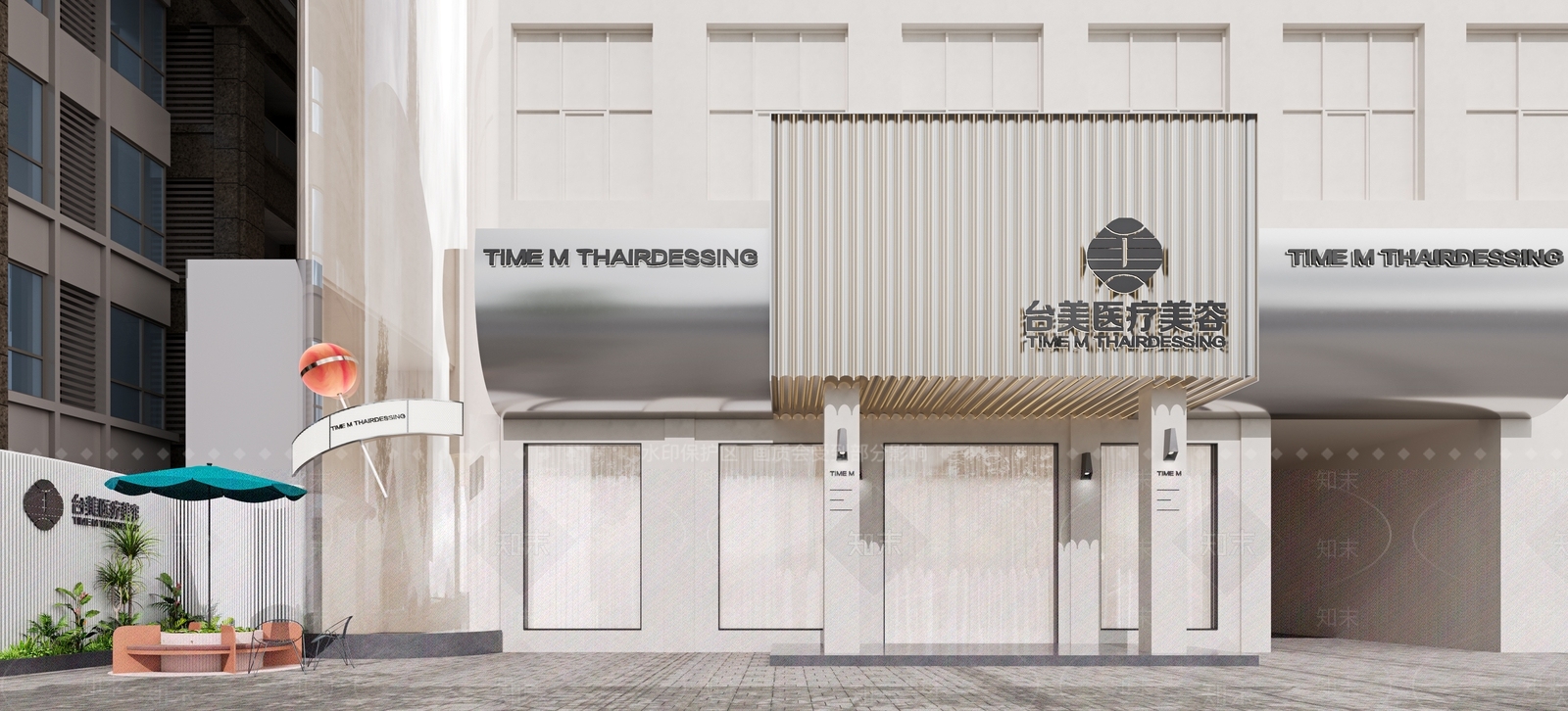 现代店面门头门面3D模型下载【ID:1149250723】