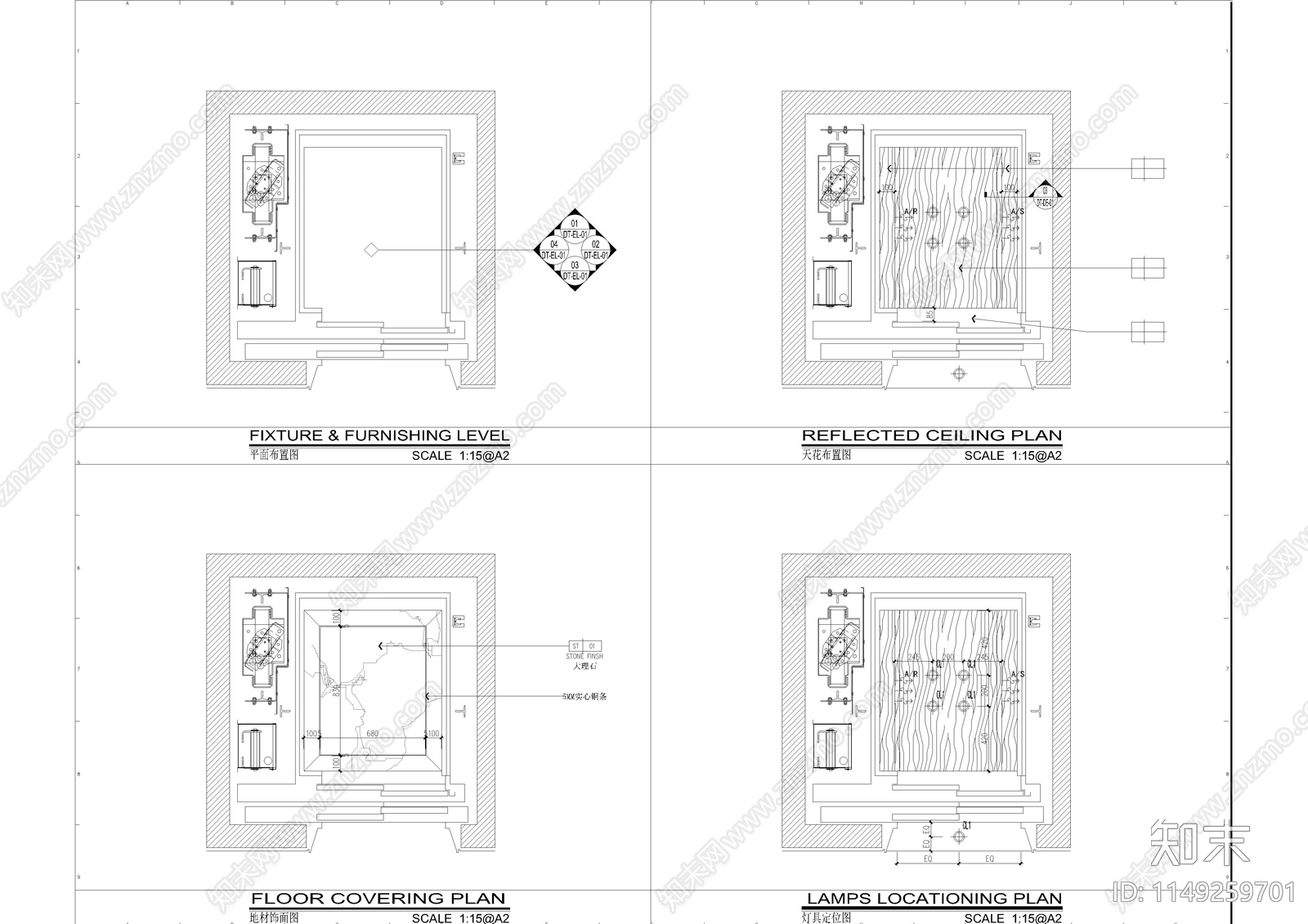 顶级别墅电梯轿厢节点大样图施工图下载【ID:1149259701】