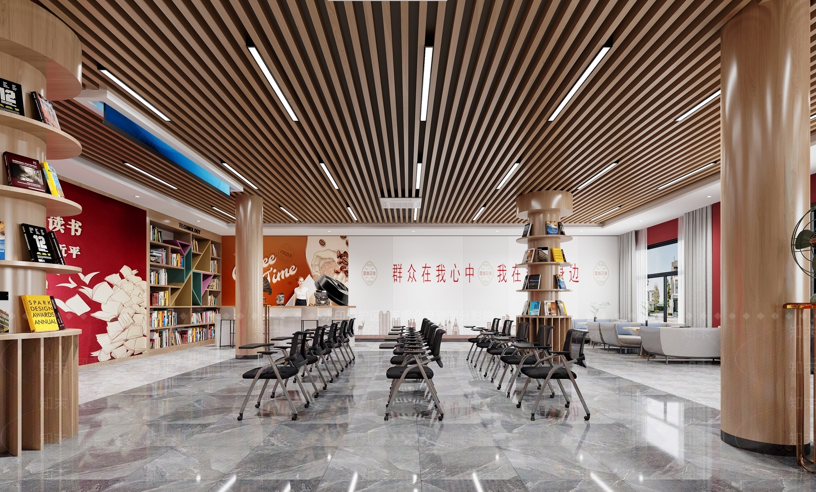 新中式书店3D模型下载【ID:1149261503】