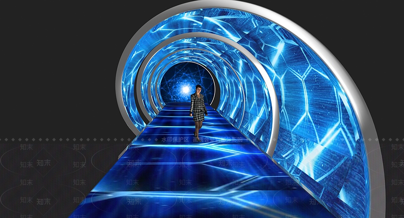 现代科技感通道3D模型下载【ID:1149275568】