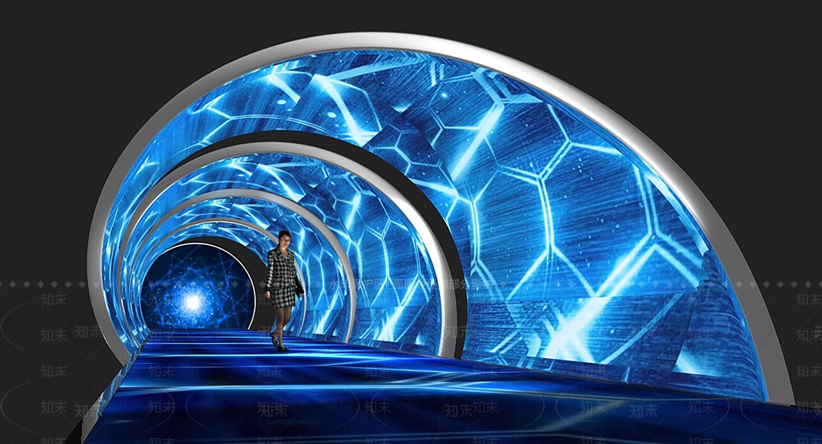 现代科技感通道3D模型下载【ID:1149275568】