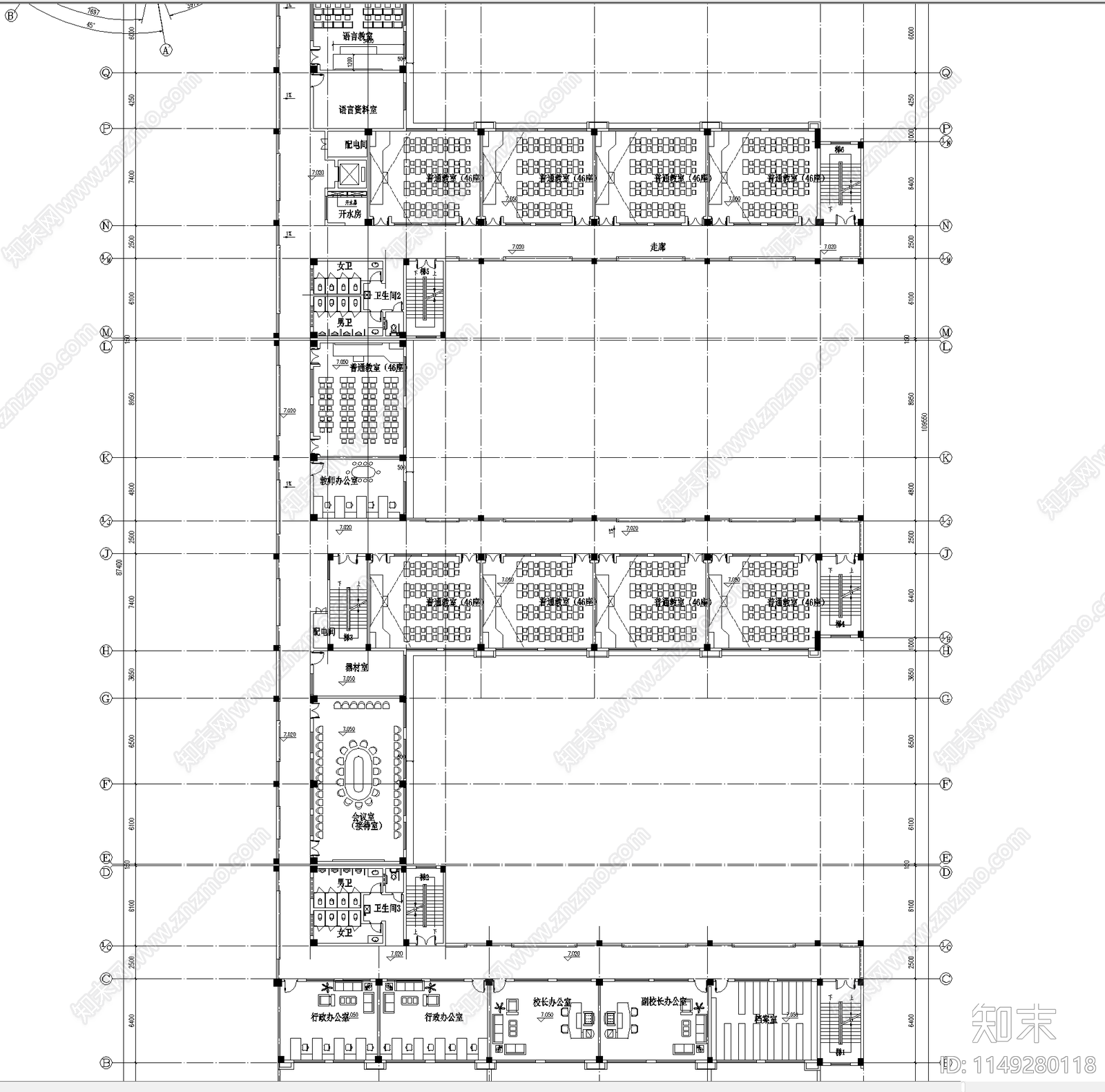 36班小学建筑施工图下载【ID:1149280118】