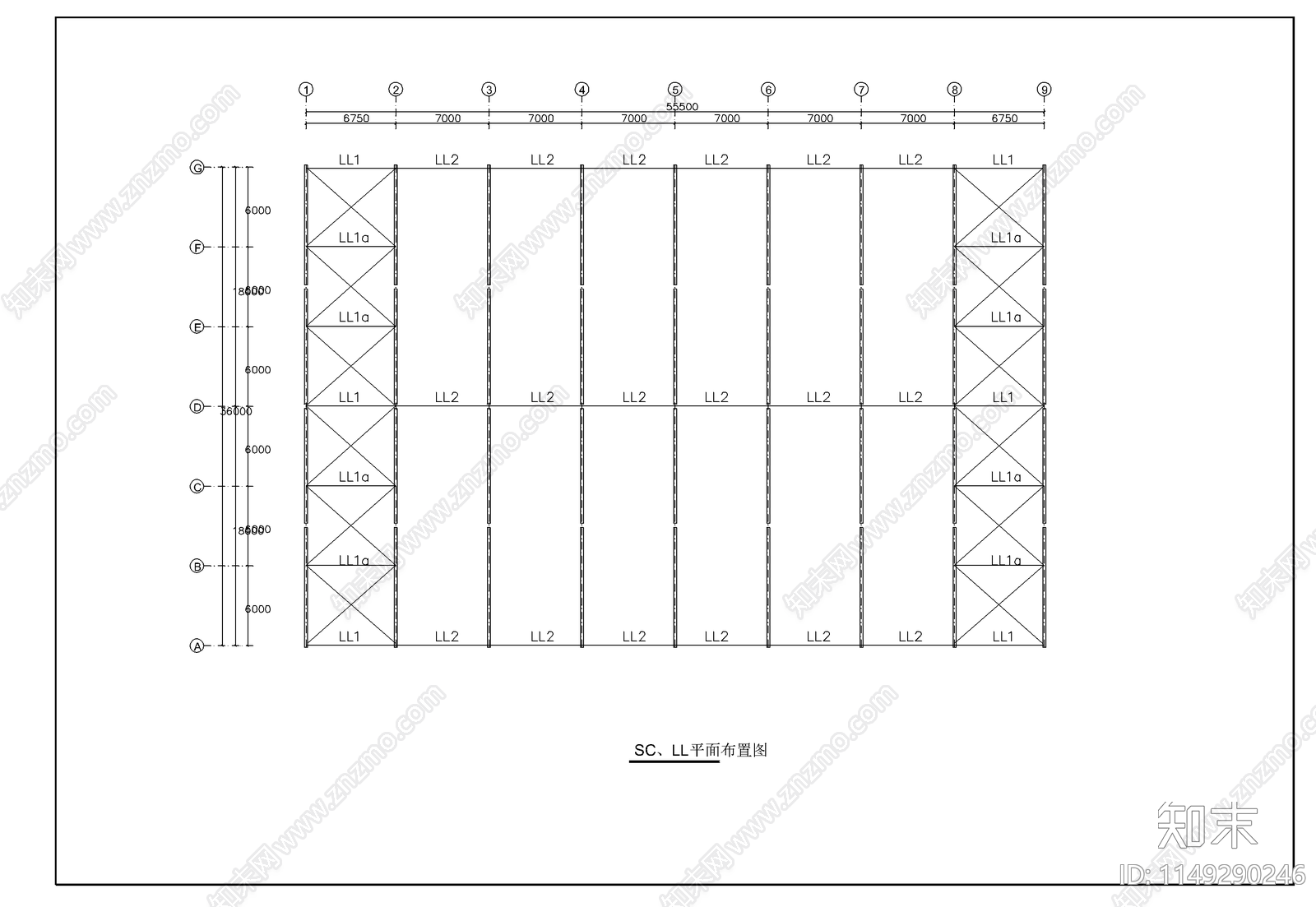 福建某机械公司钢结构设计图cad施工图下载【ID:1149290246】