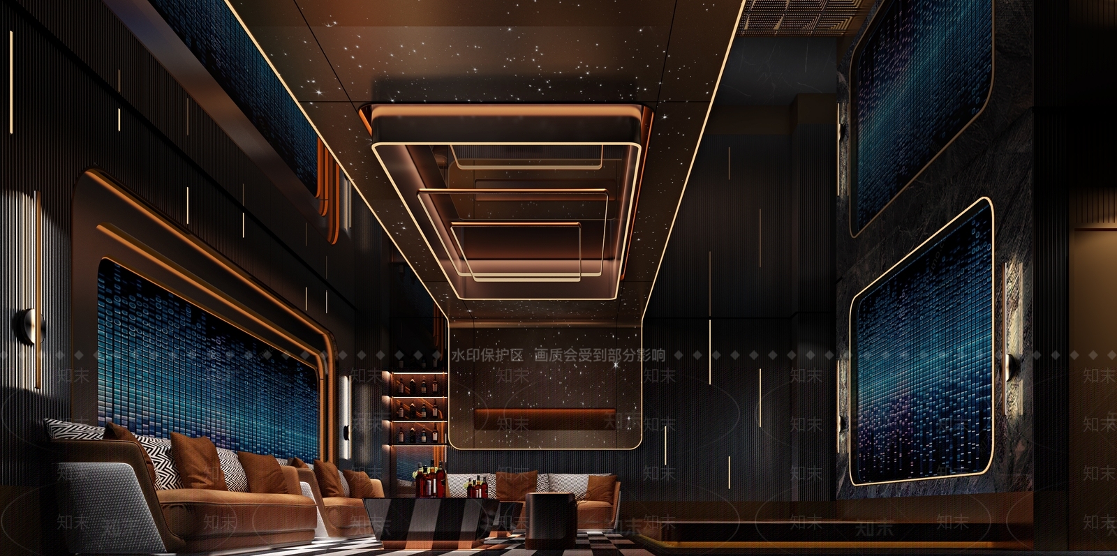 现代酒吧3D模型下载【ID:1214148482】