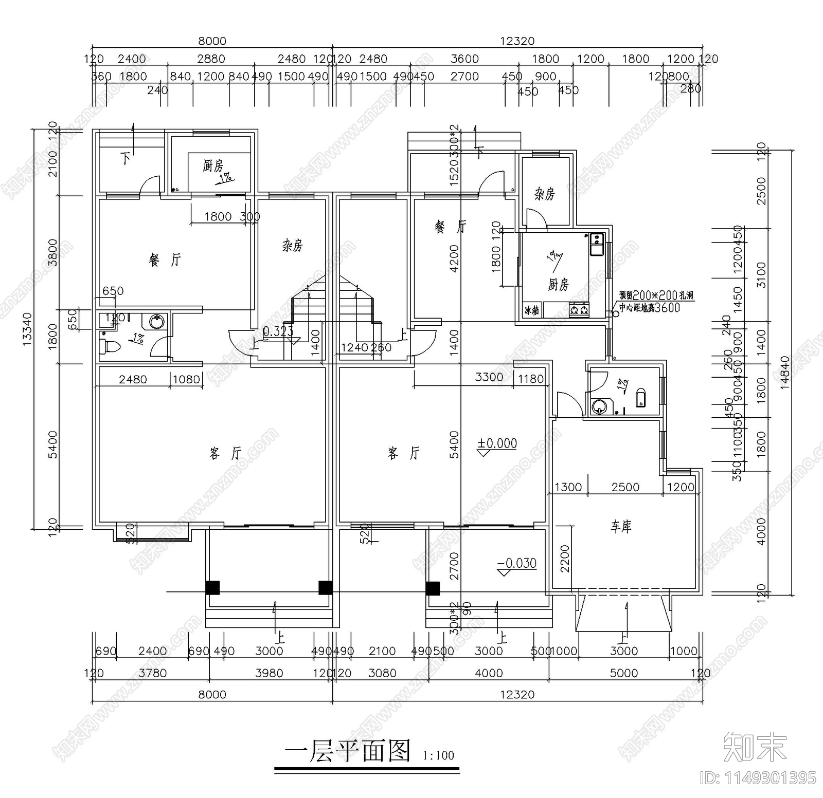 住宅建筑方案图cad施工图下载【ID:1149301395】