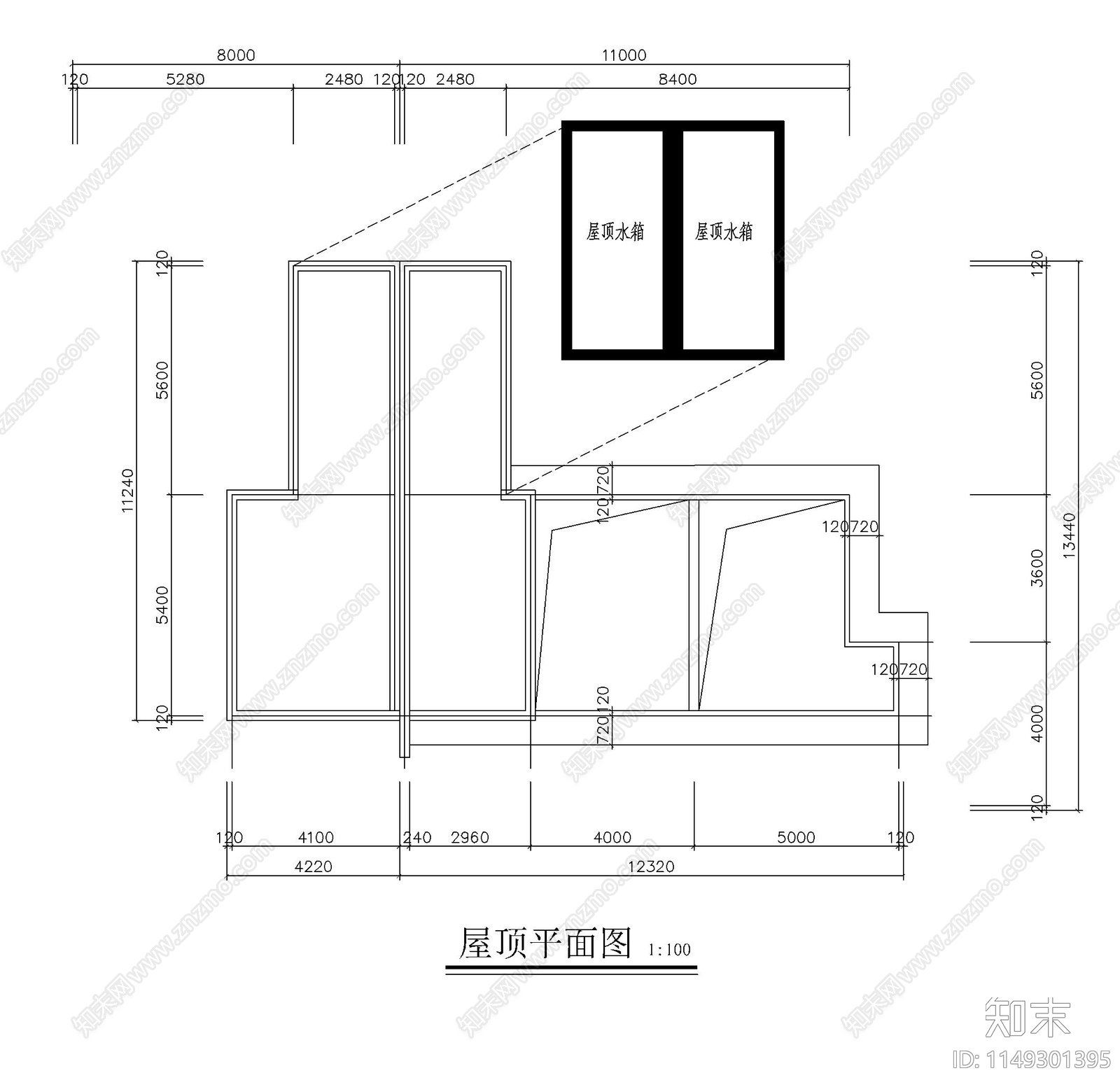 住宅建筑方案图cad施工图下载【ID:1149301395】