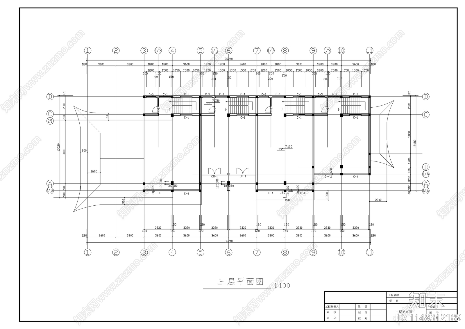 仿古建筑节点详图cad施工图下载【ID:1149312189】