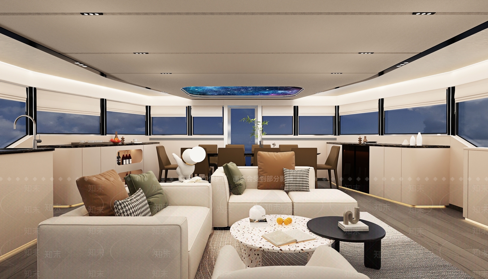 现代游艇内饰3D模型下载【ID:1149313239】