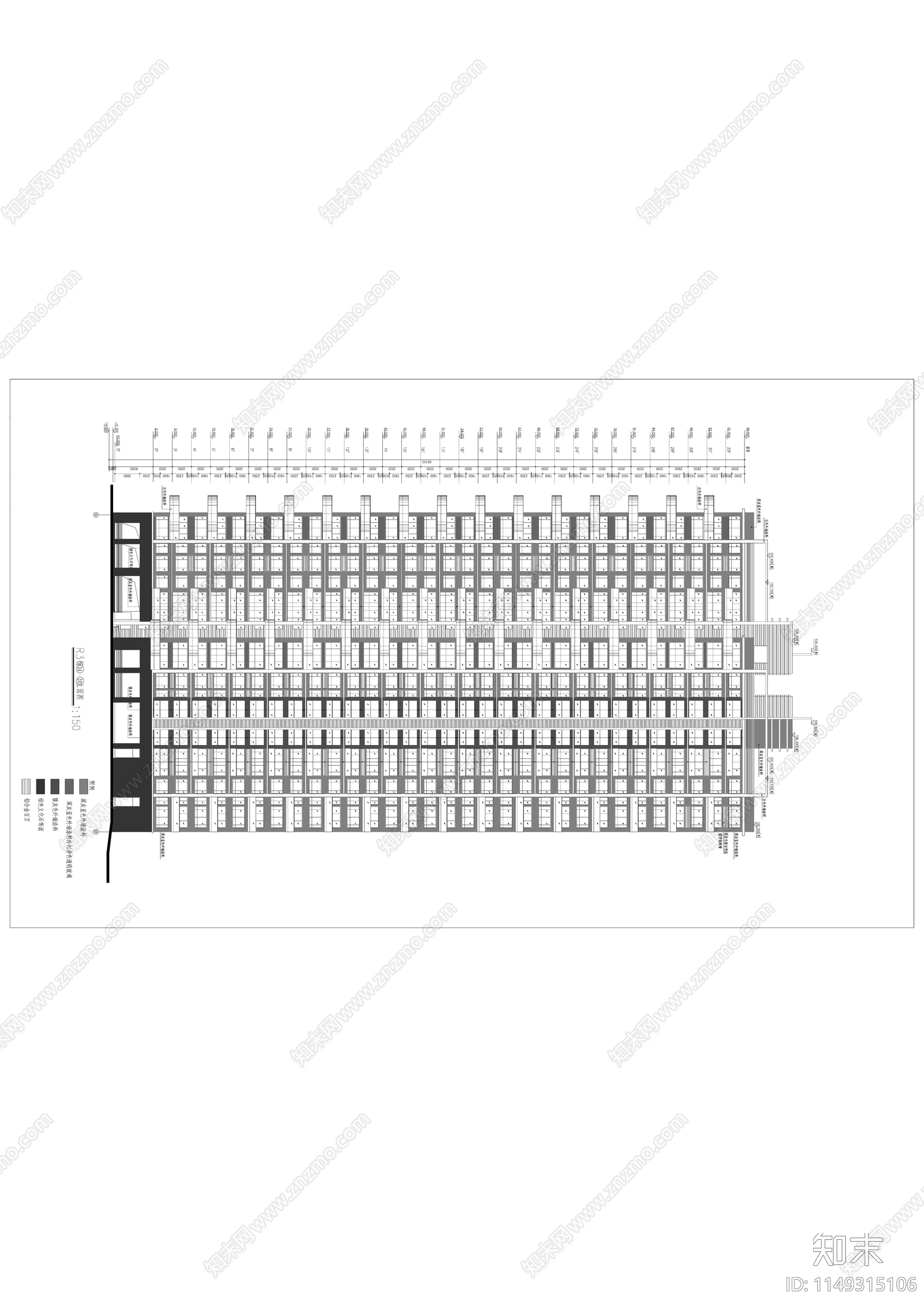 深圳中信红树湾建筑节点cad施工图下载【ID:1149315106】