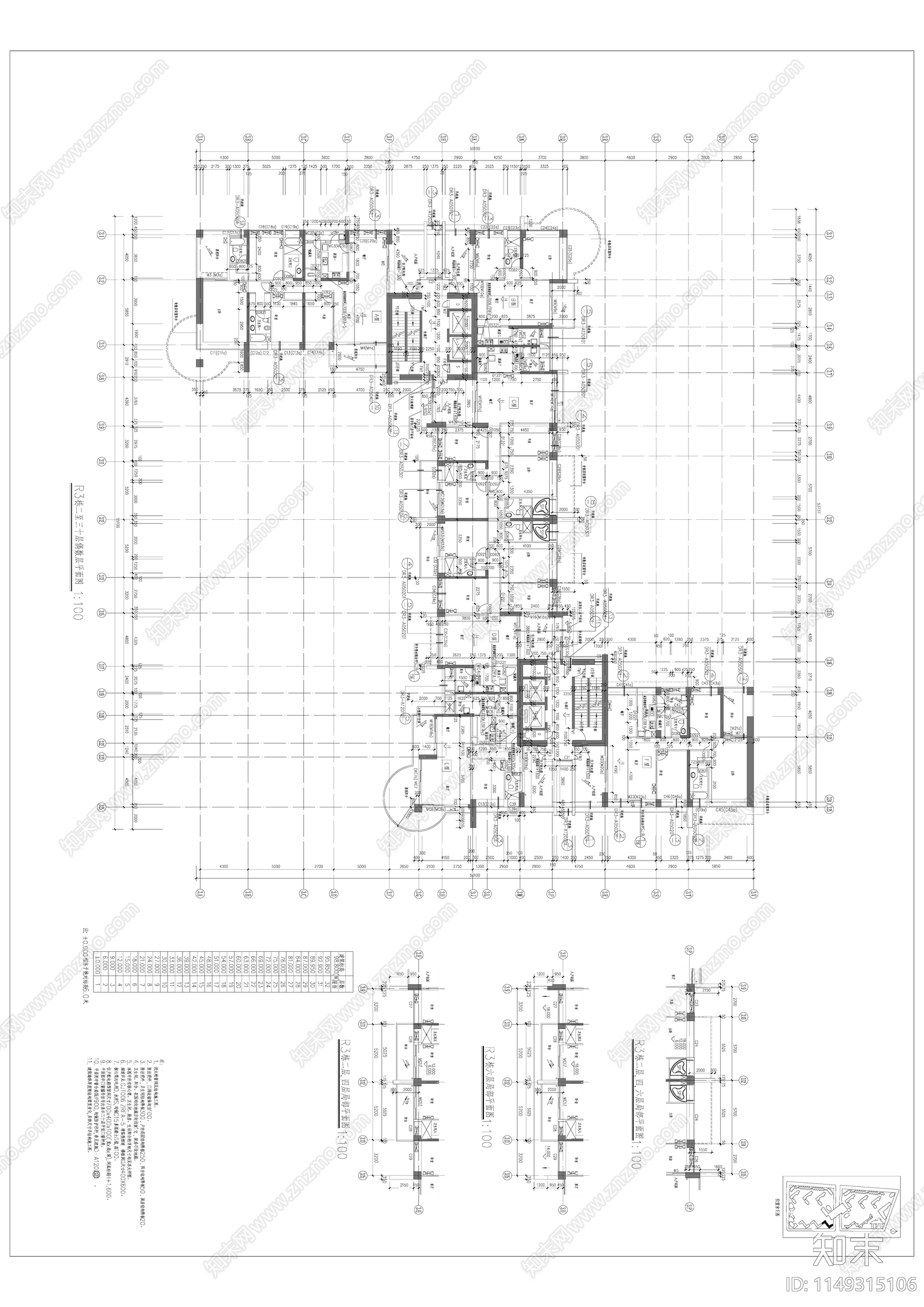 深圳中信红树湾建筑节点cad施工图下载【ID:1149315106】