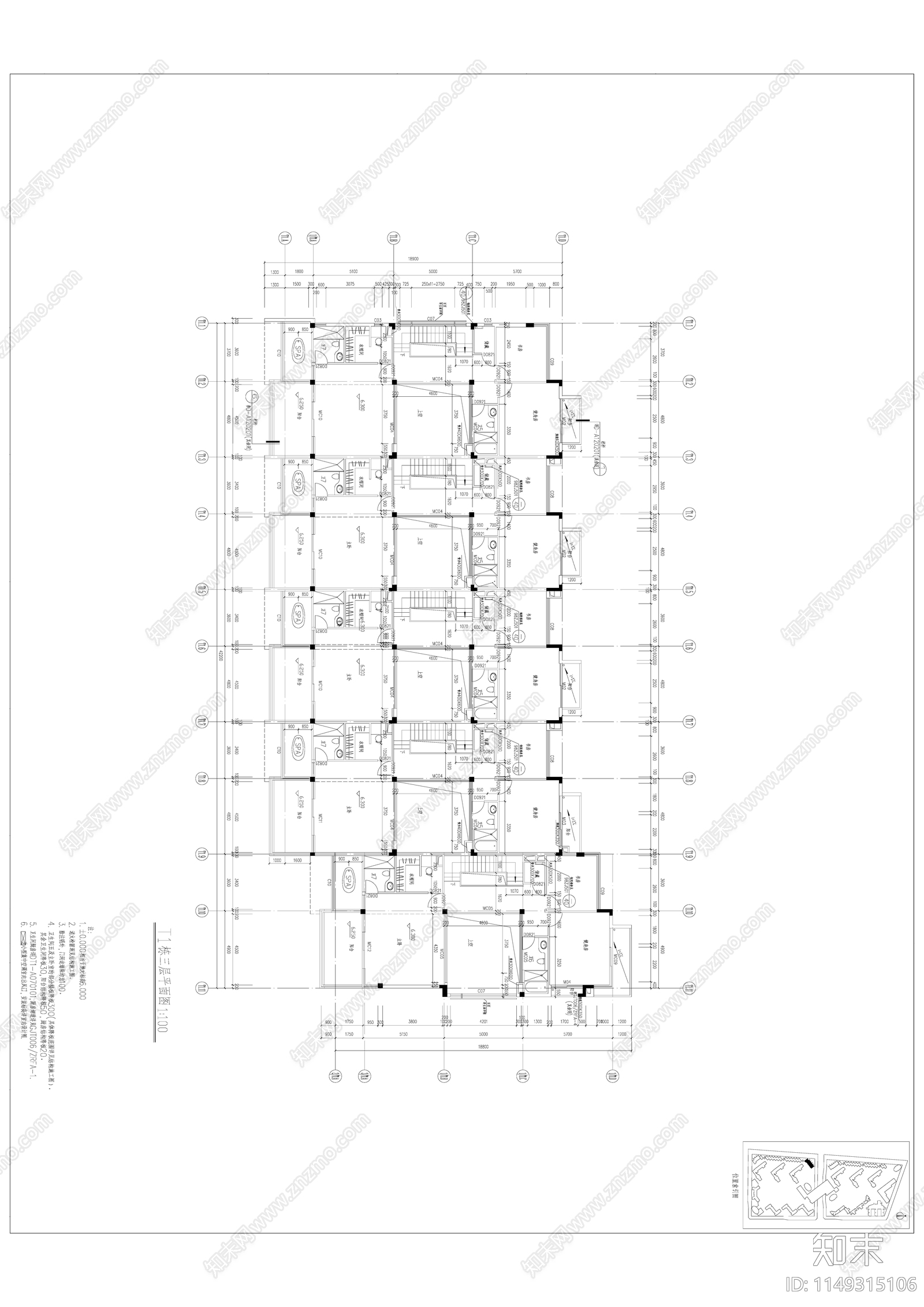 深圳中信红树湾建筑节点cad施工图下载【ID:1149315106】