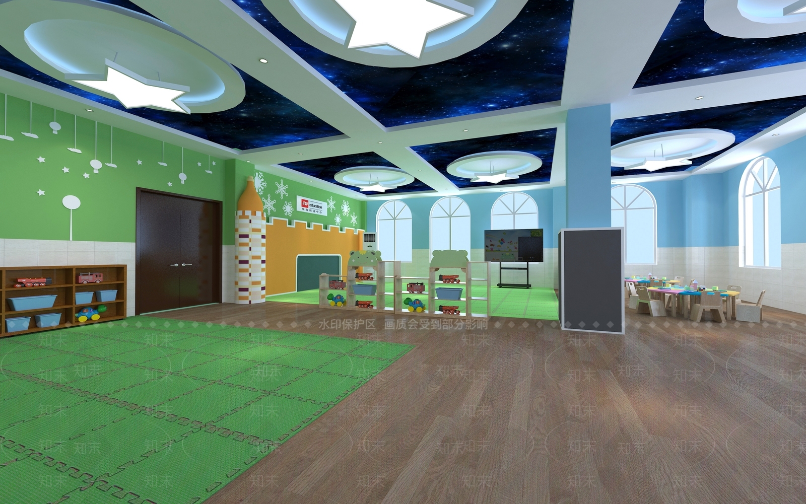 幼儿园教室3D模型下载【ID:1149315300】