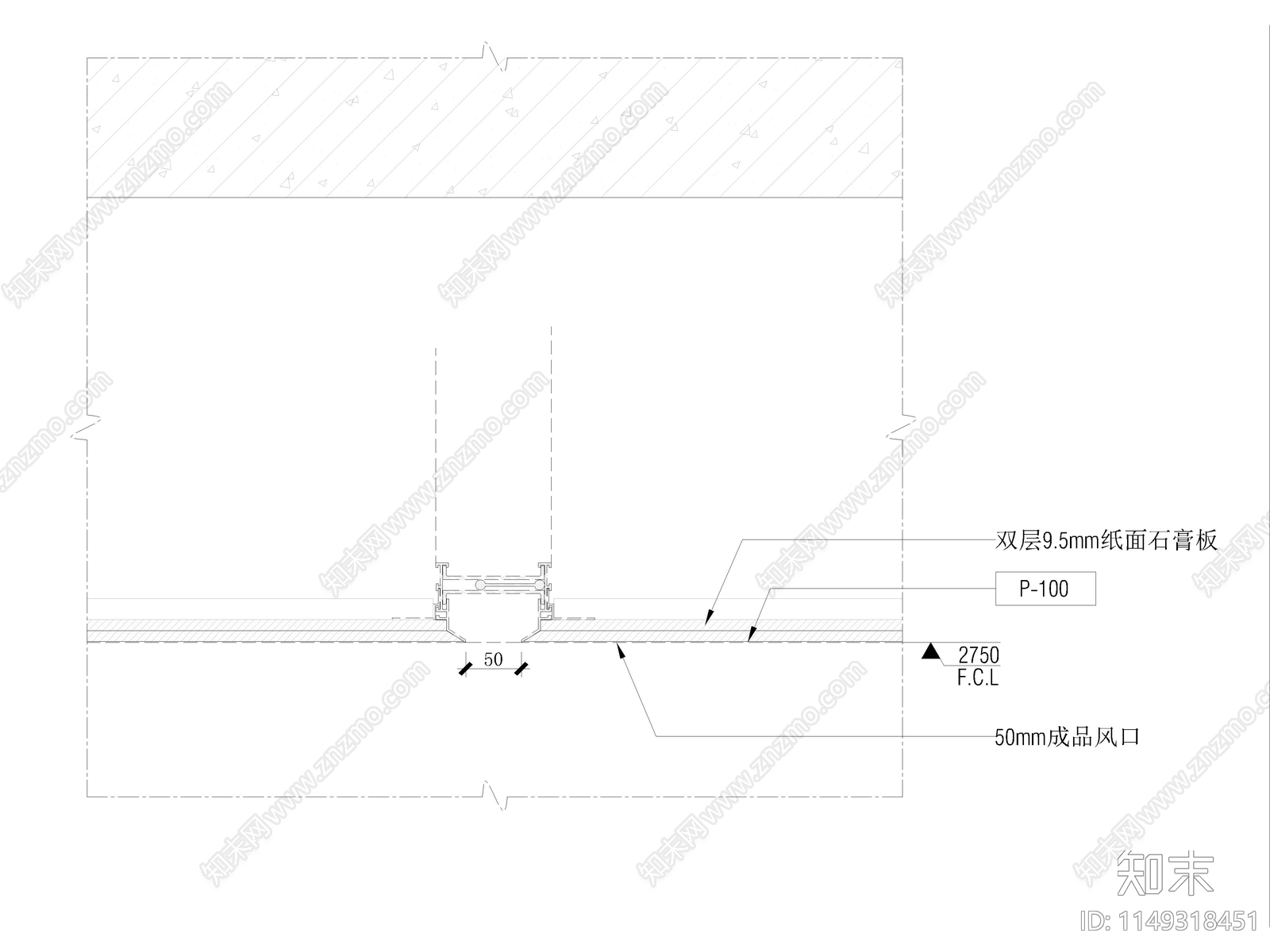 天花cad施工图下载【ID:1149318451】