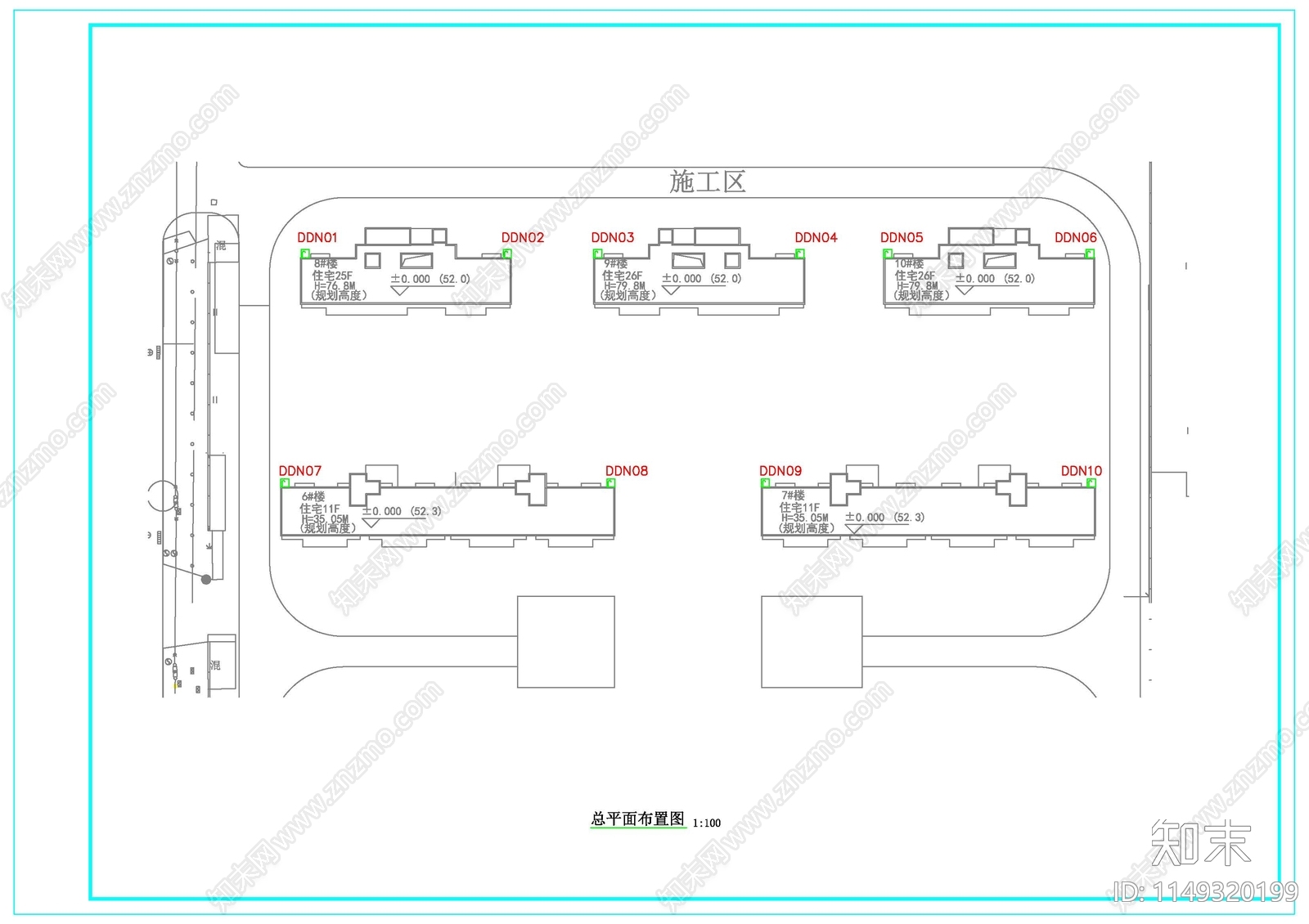 离线式电子巡更系统施工图纸cad施工图下载【ID:1149320199】