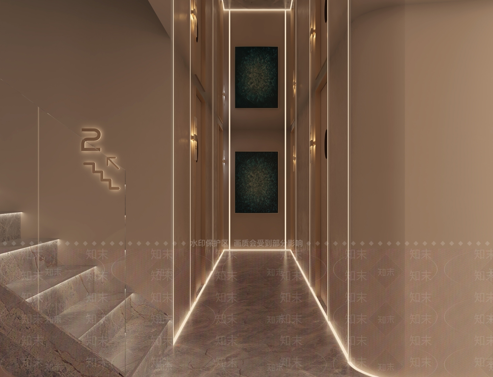 侘寂美容院休息大厅3D模型下载【ID:1149322737】