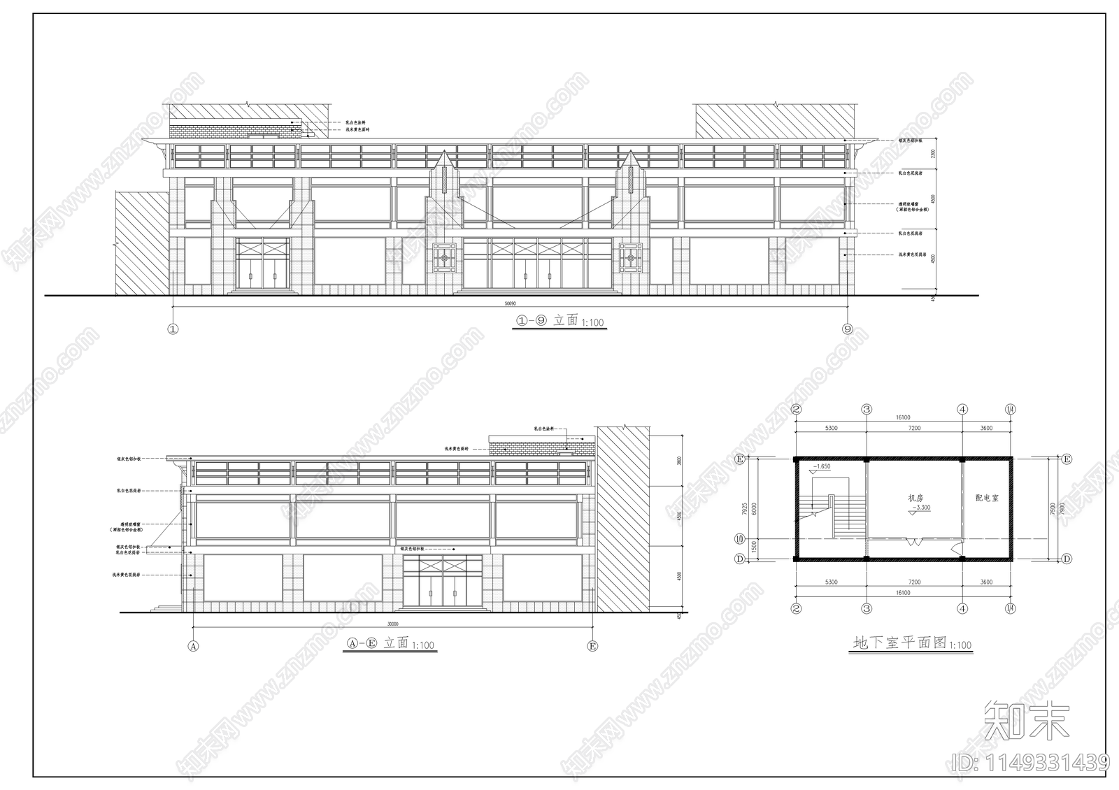 小型超市室内cad施工图下载【ID:1149331439】