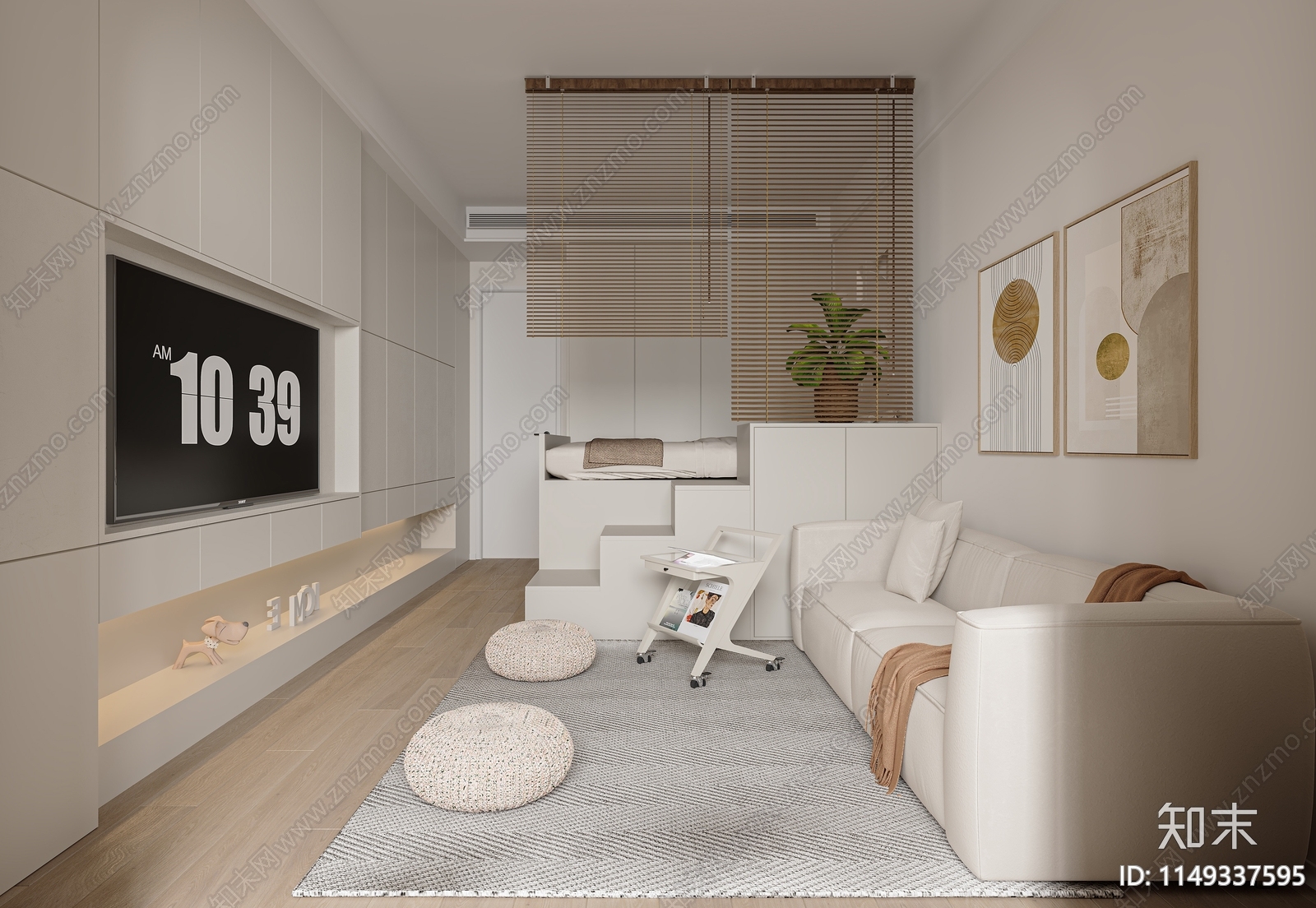 现代客餐厅3D模型下载【ID:1149337595】
