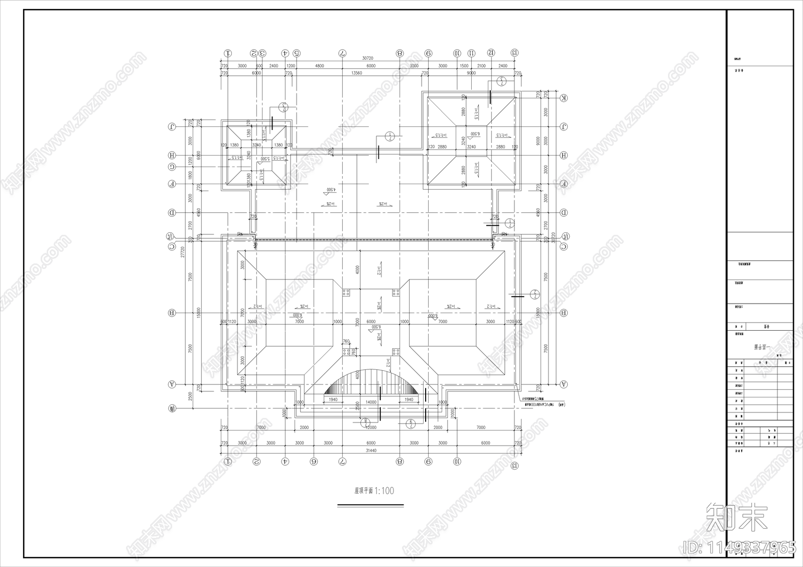 公园食堂节点cad施工图下载【ID:1149337965】